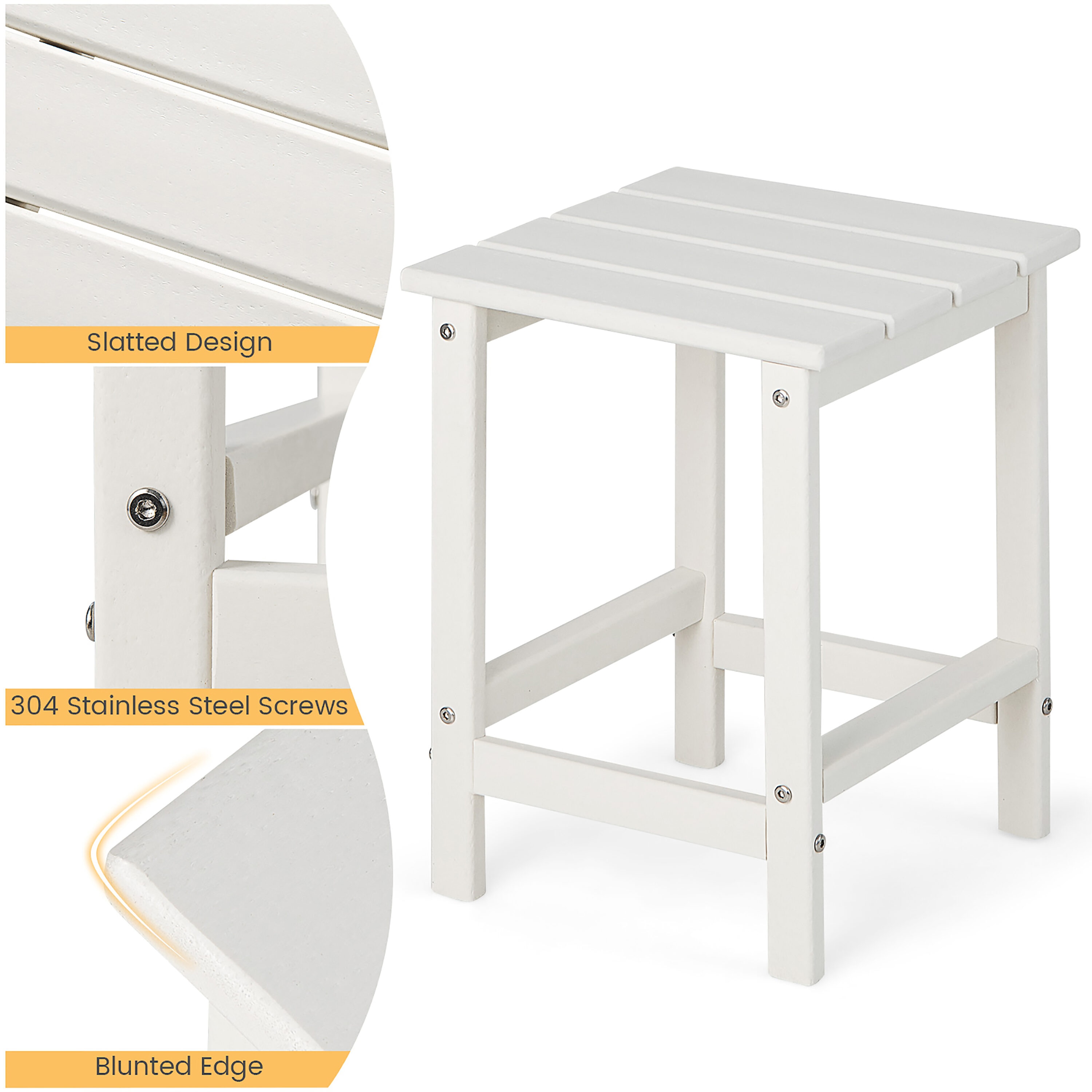 Costway NP10939WH Patio-Tables - View #2