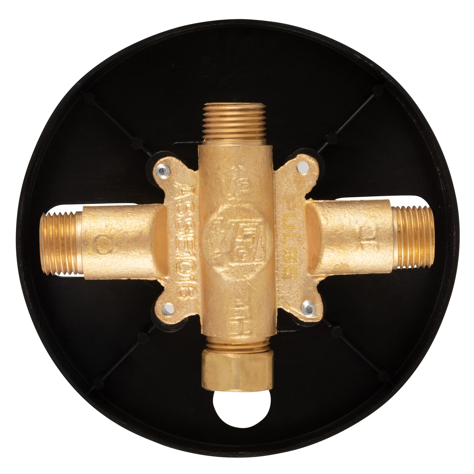 Polished Chrome Wall-Mounted Shower Valve with Lever Handle