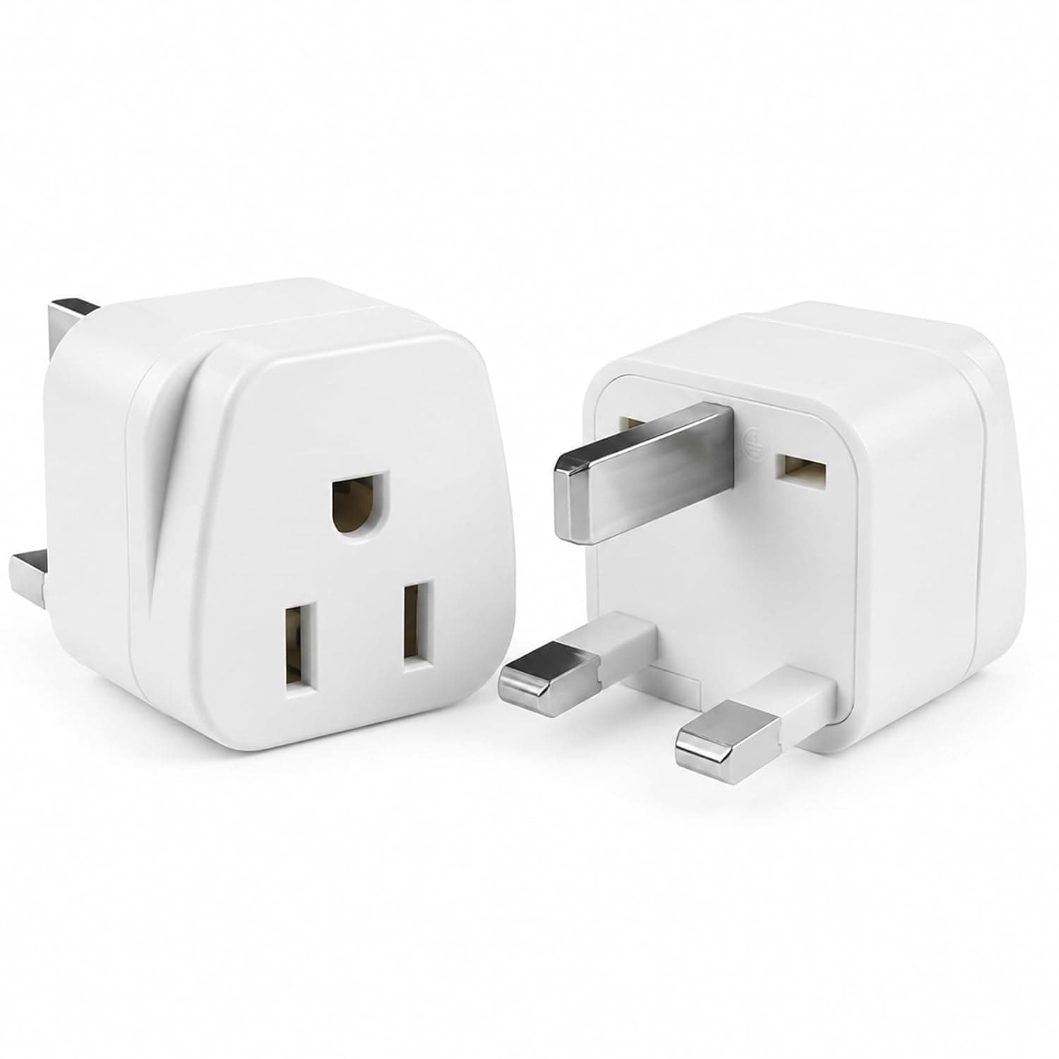 LENCENT US to UK Type G Plug Adapter 2 Pack for American 2 and 3 Prong Plugs Compatible with UK Ireland Dubai Hong Kong Singapore Malaysia Rated 10A 250V #LCMY1-B0CJ6Y3JJY
