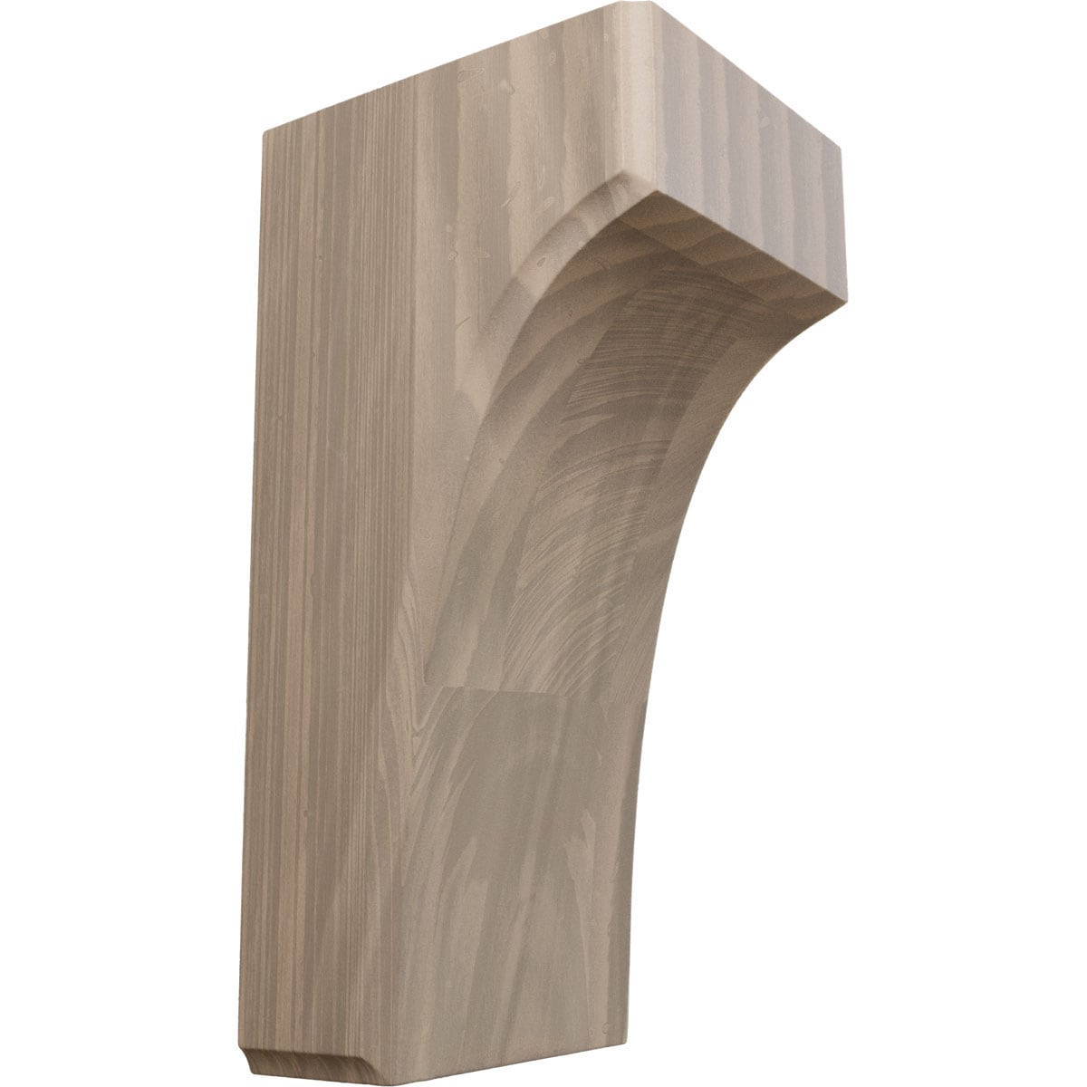 Ekena Millwork BKTW04X04X08CVWA Clarksville 3-1/2-in x 4-in x 8-in Walnut Brown Wood Standard bracket
