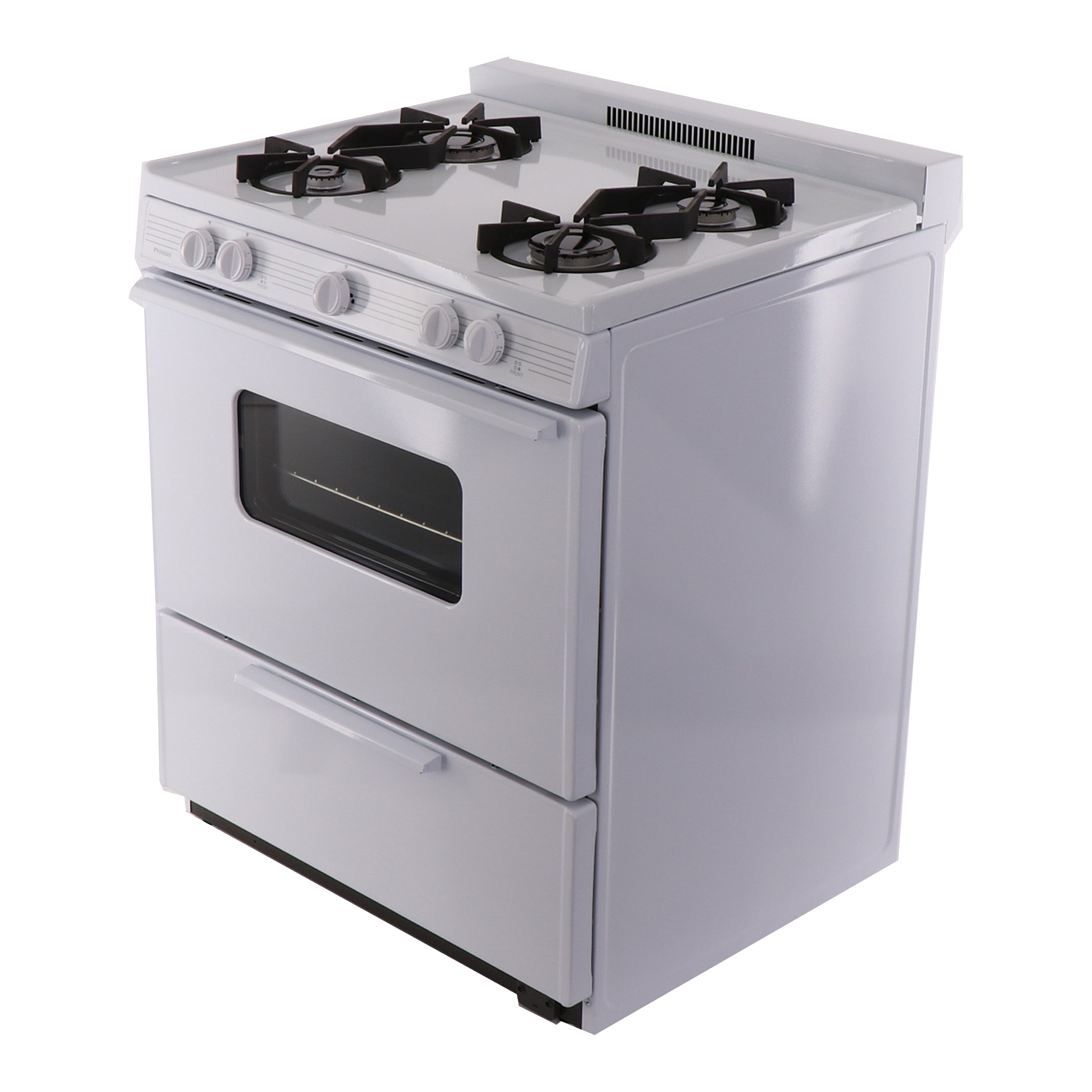 Premier 30 in. 3.9 cu. ft. Oven Freestanding Gas Range with 4 Open