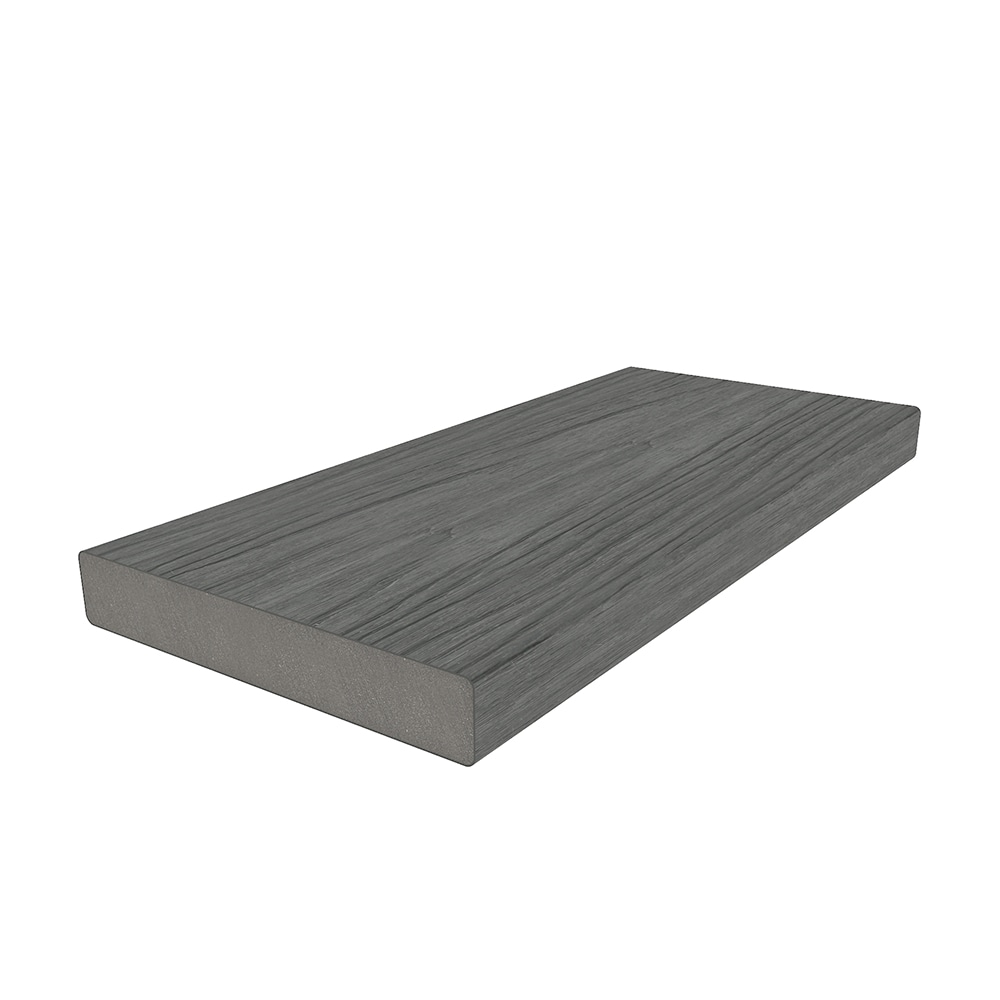 NewTechWood Cortes Solid Board 1-in x 6-in x 8-ft Westminster Gray Square Composite Deck Board