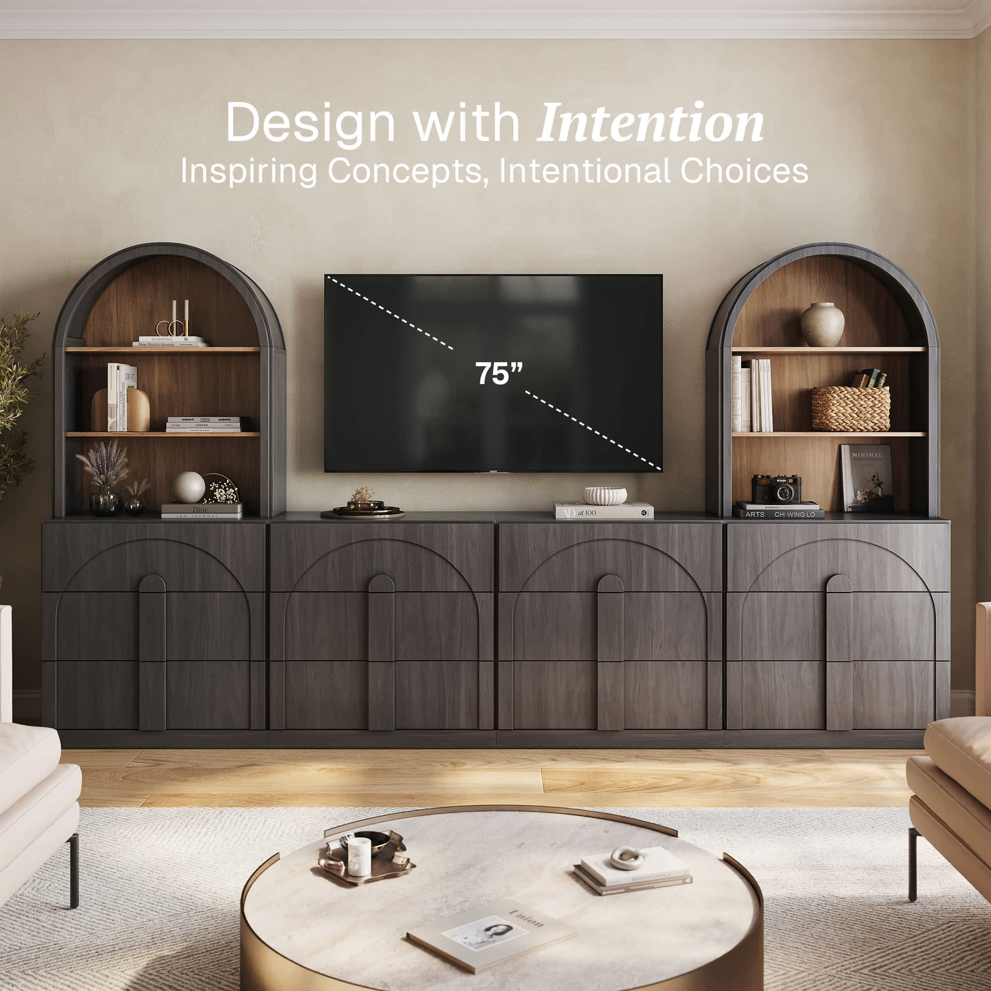 Belleze 014-HG-41313-E+1C2F Tv-Stands - View #3