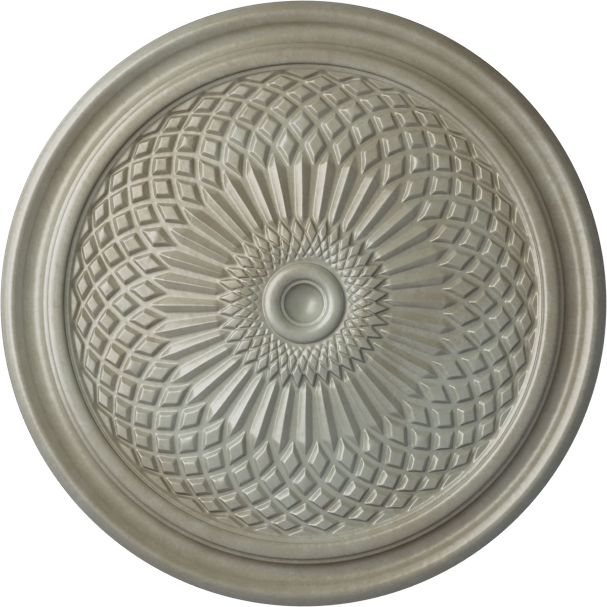 Ekena Millwork CM22TNFLS Trinity 22-in W x 22-in L Painted Flash Gold Polyurethane Whole Ceiling Medallion