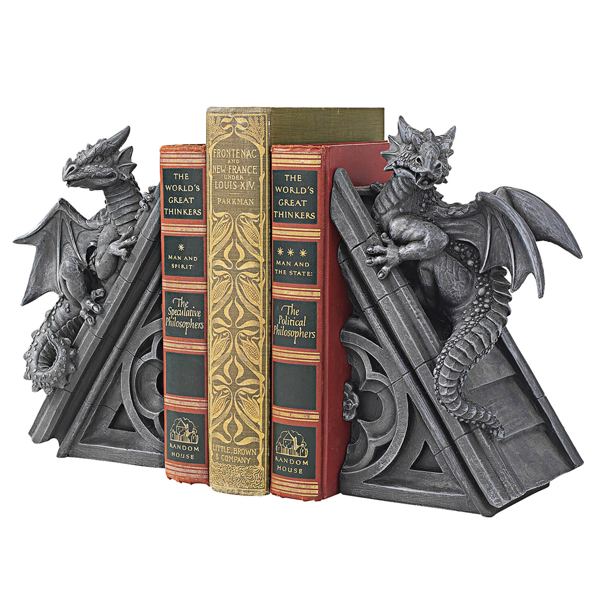 Design Toscano Gray Resin Casual Decorative Bookends in the