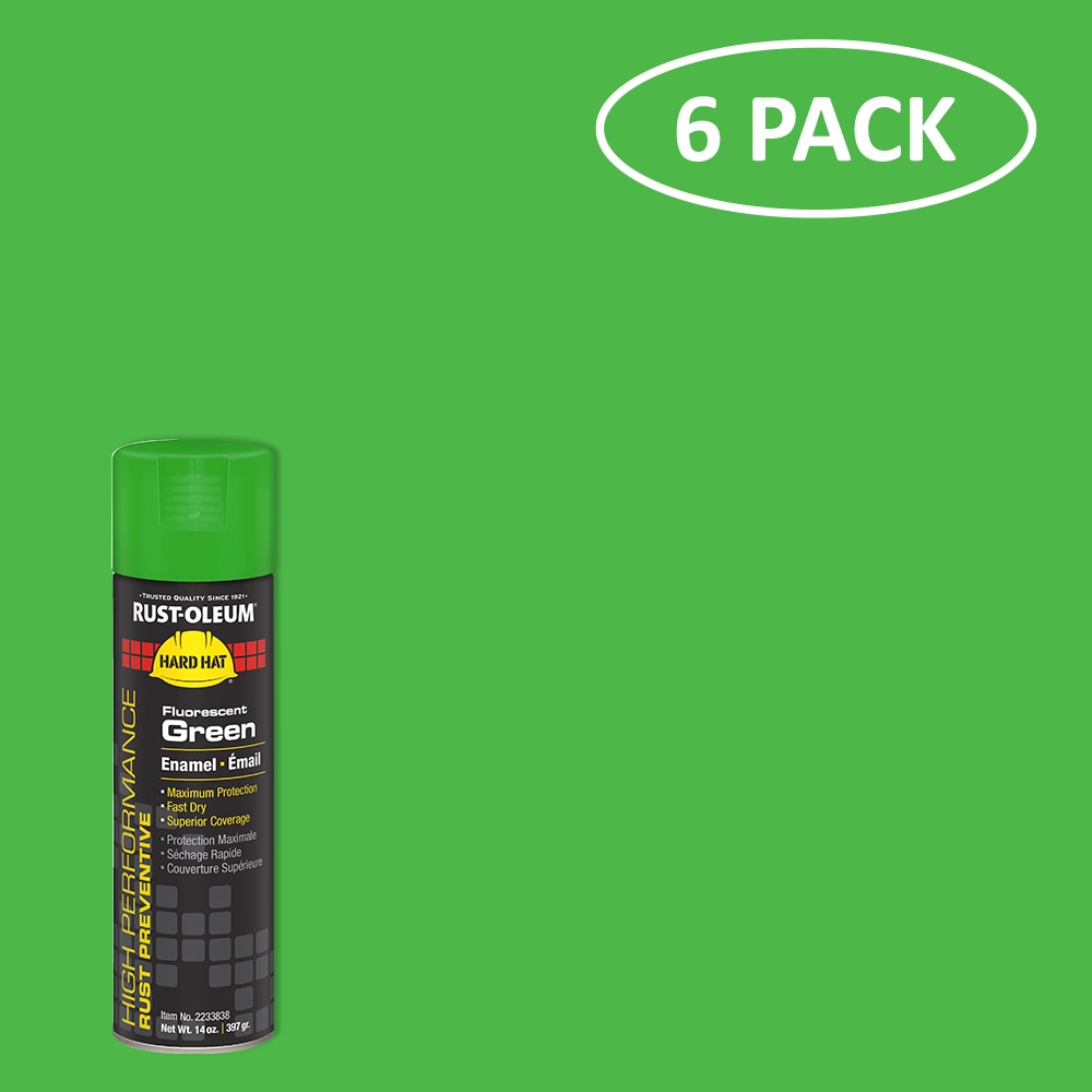 Rust-Oleum Professional 15 oz. Fluorescent Green Inverted Marking Spray Paint (6-pack)