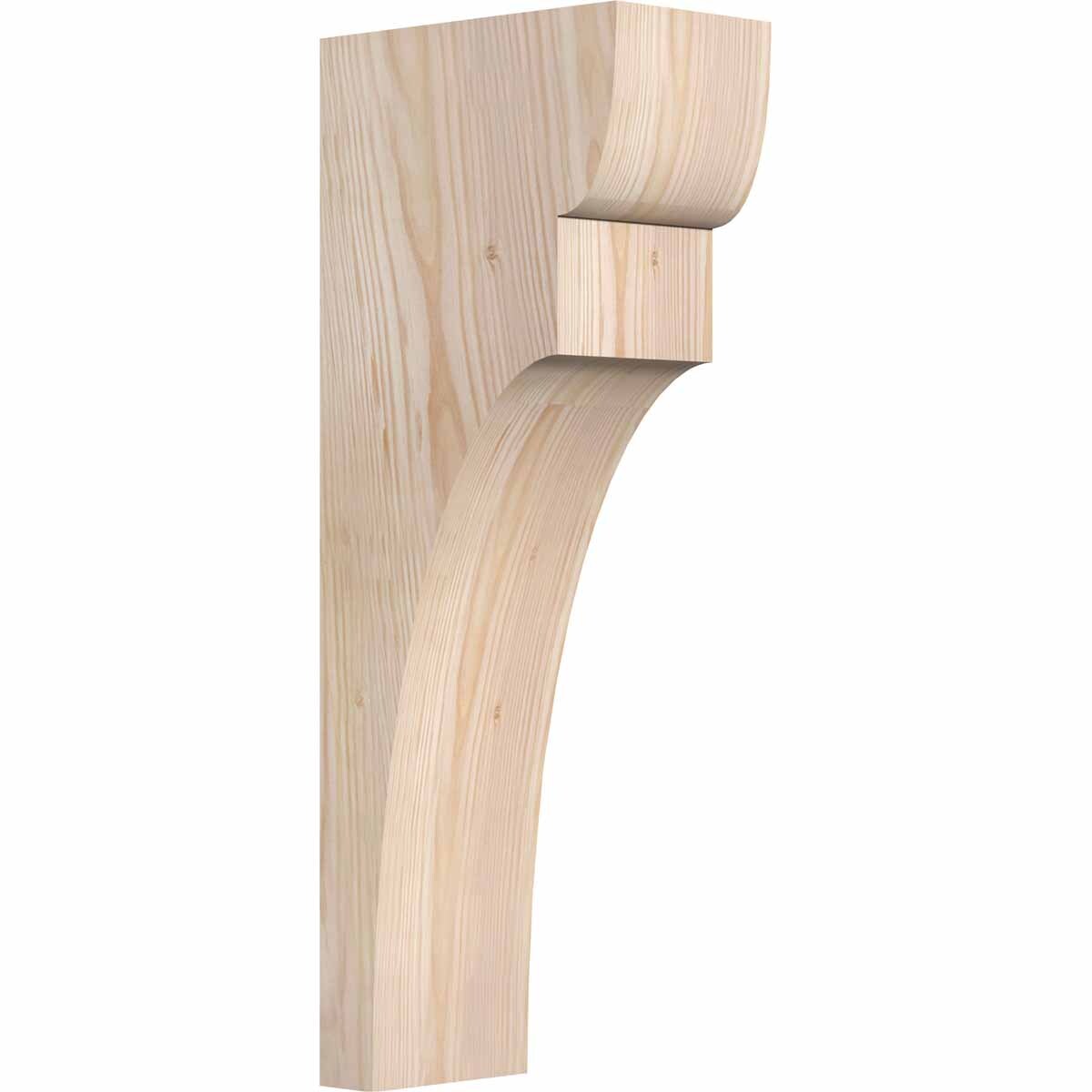 Ekena Millwork COR06X10X26YOR00SDF 5.5-in x 10-in x 26-in Yorktown Unfinished Douglas fir Wood Paintable/Stainable Corbel