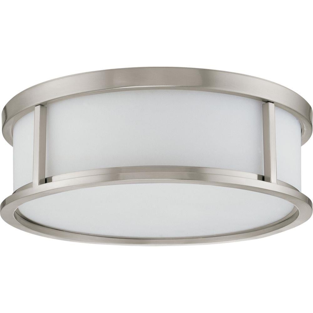  LW-SC514441 3-Light 17-in Brushed Nickel Flush Mount Light