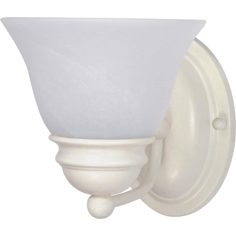  LW-SC529889 6.25-in 1-Light Textured White Transitional Vanity Light