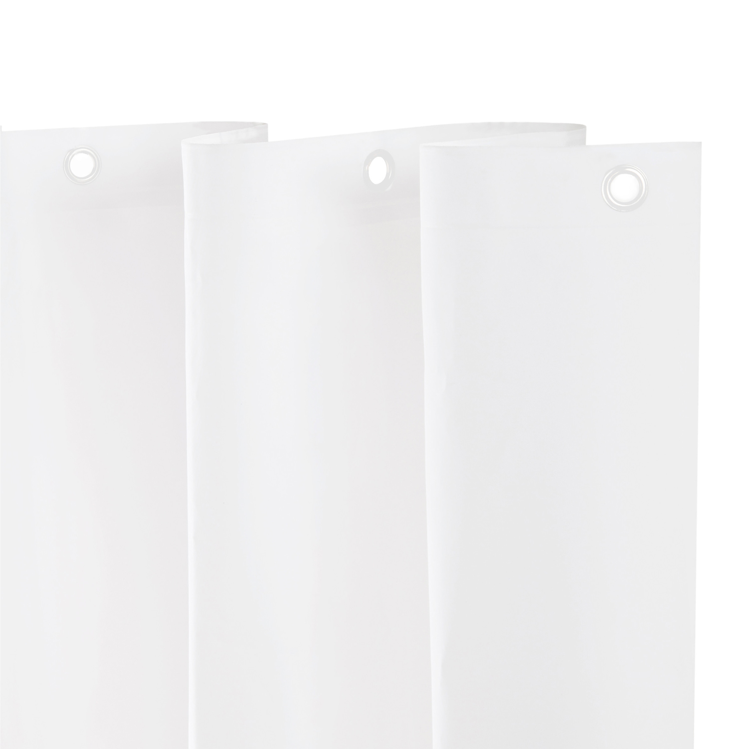 Kenney KN61430V1PK2 70-in W x 70-in L White Solid EVA/PEVA Shower liner
