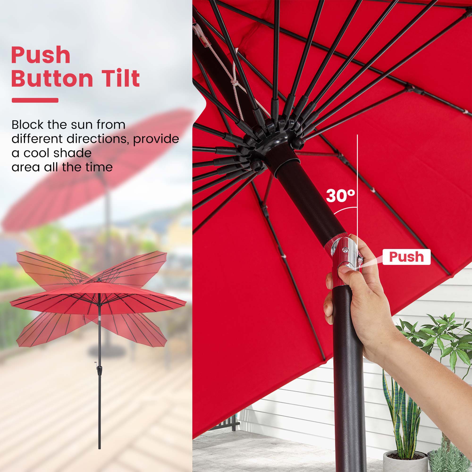 Costway HCST00613 Umbrellas-2 - View #5