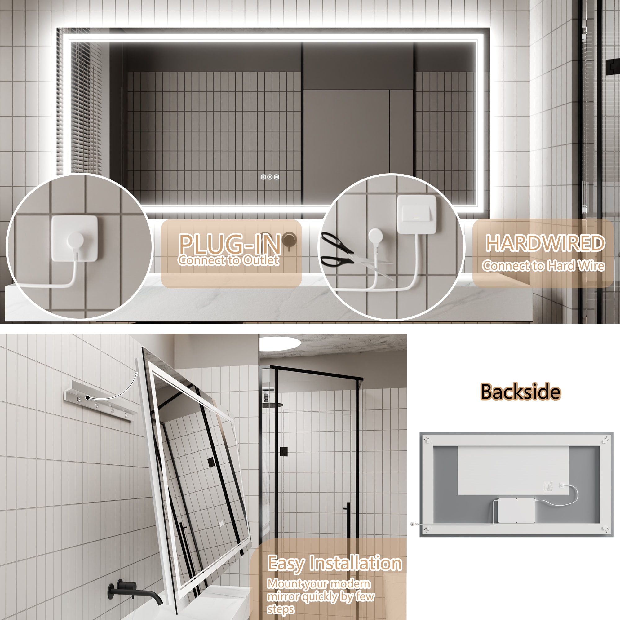 AAZJ JDEX-TF09MR3272 Framed-Bath-Mirrors - View #5