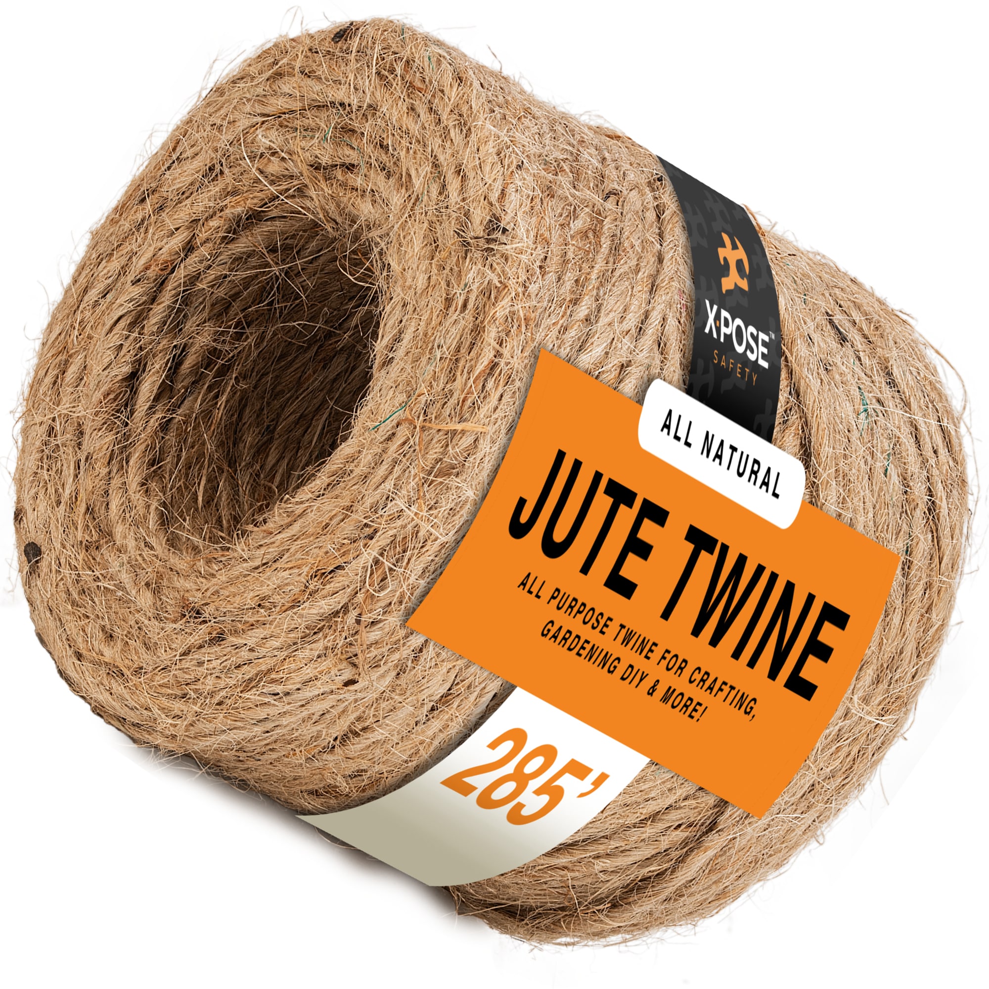 JAM Paper Kraft Twine Spool - #60 Jute Twine, 0.125-in Width, 219
