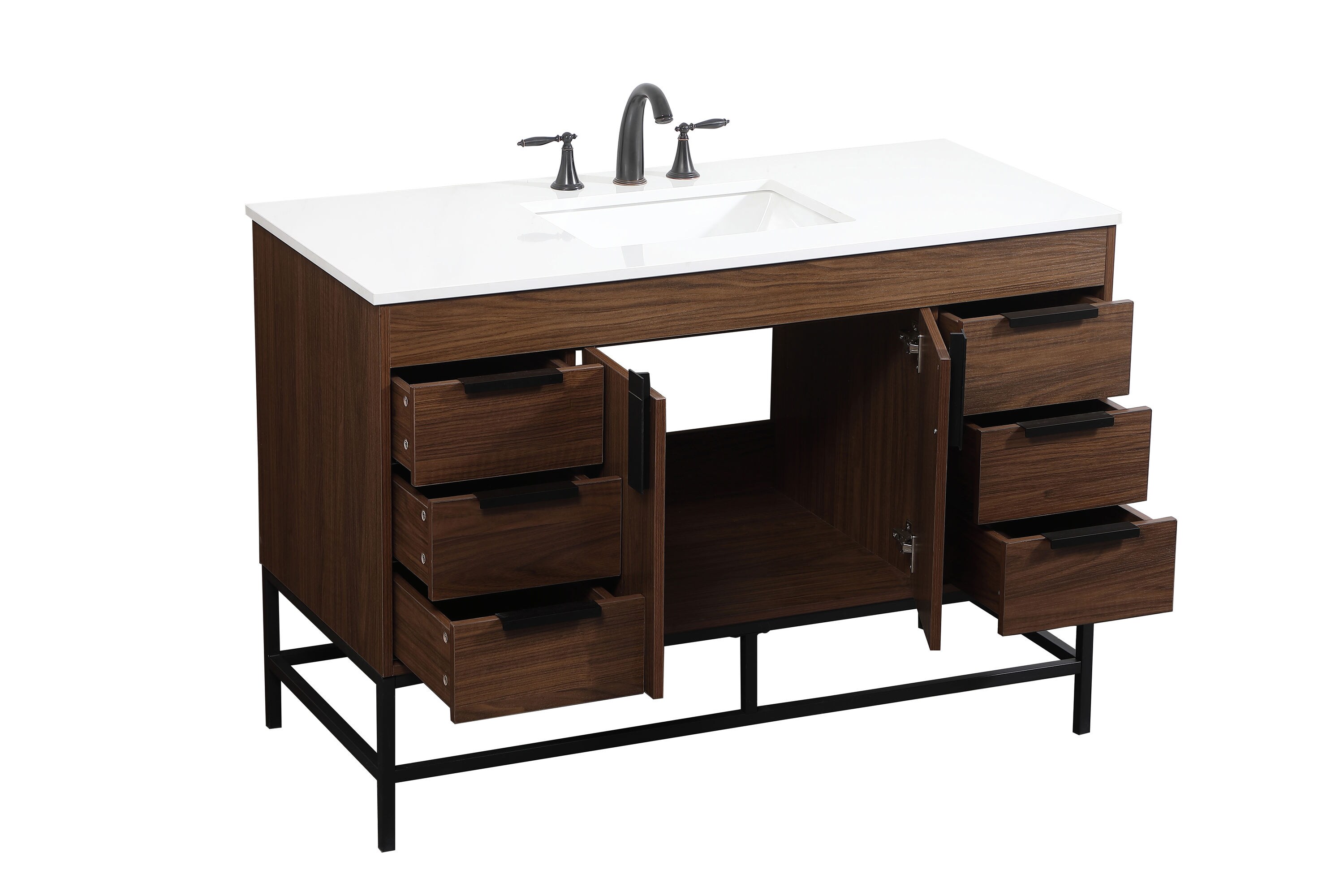 Elegant Decor HF1464W48MWT Bath-Vanity-Combo - View #10