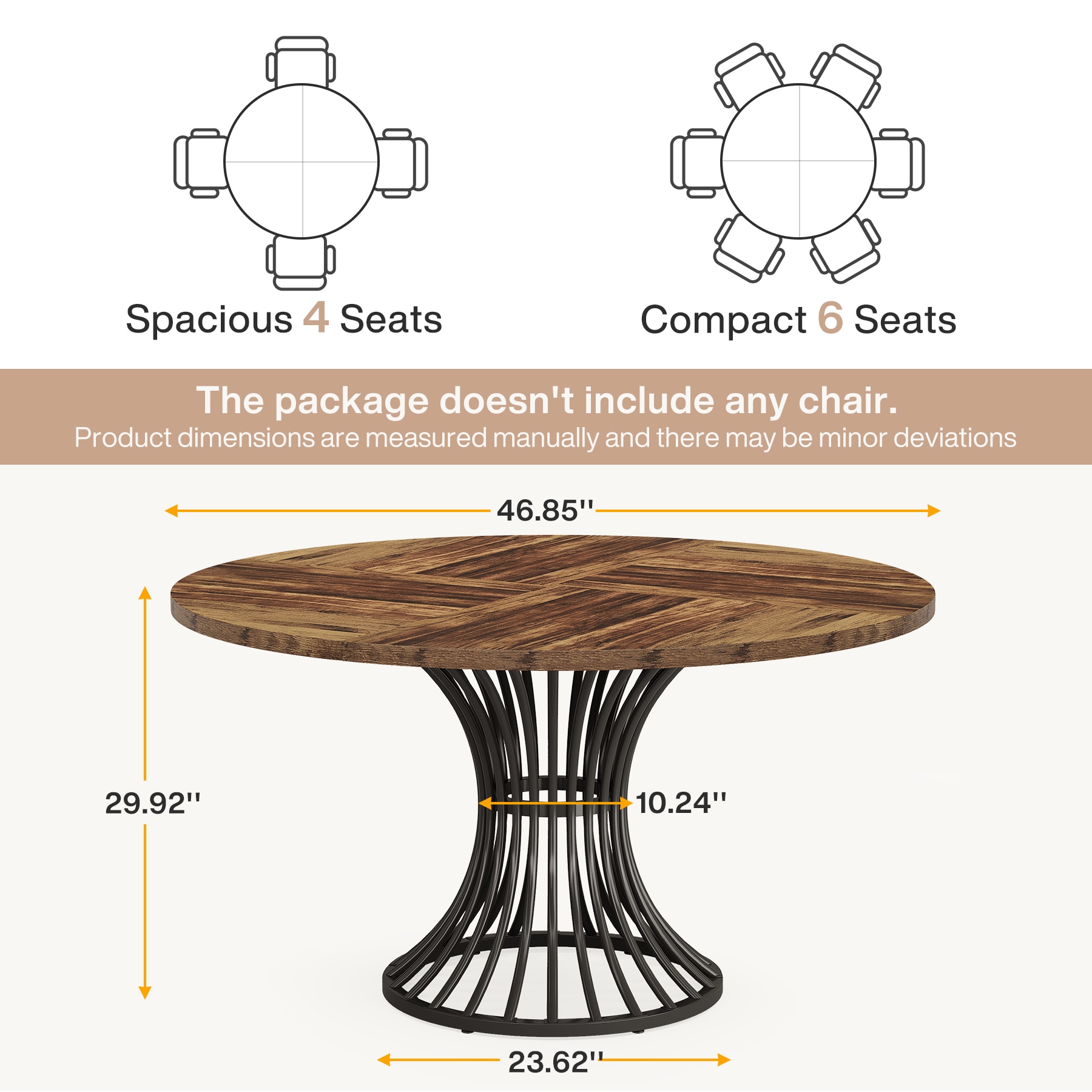 Fnova LWTJ-XK00534X Dining-Tables - View #4