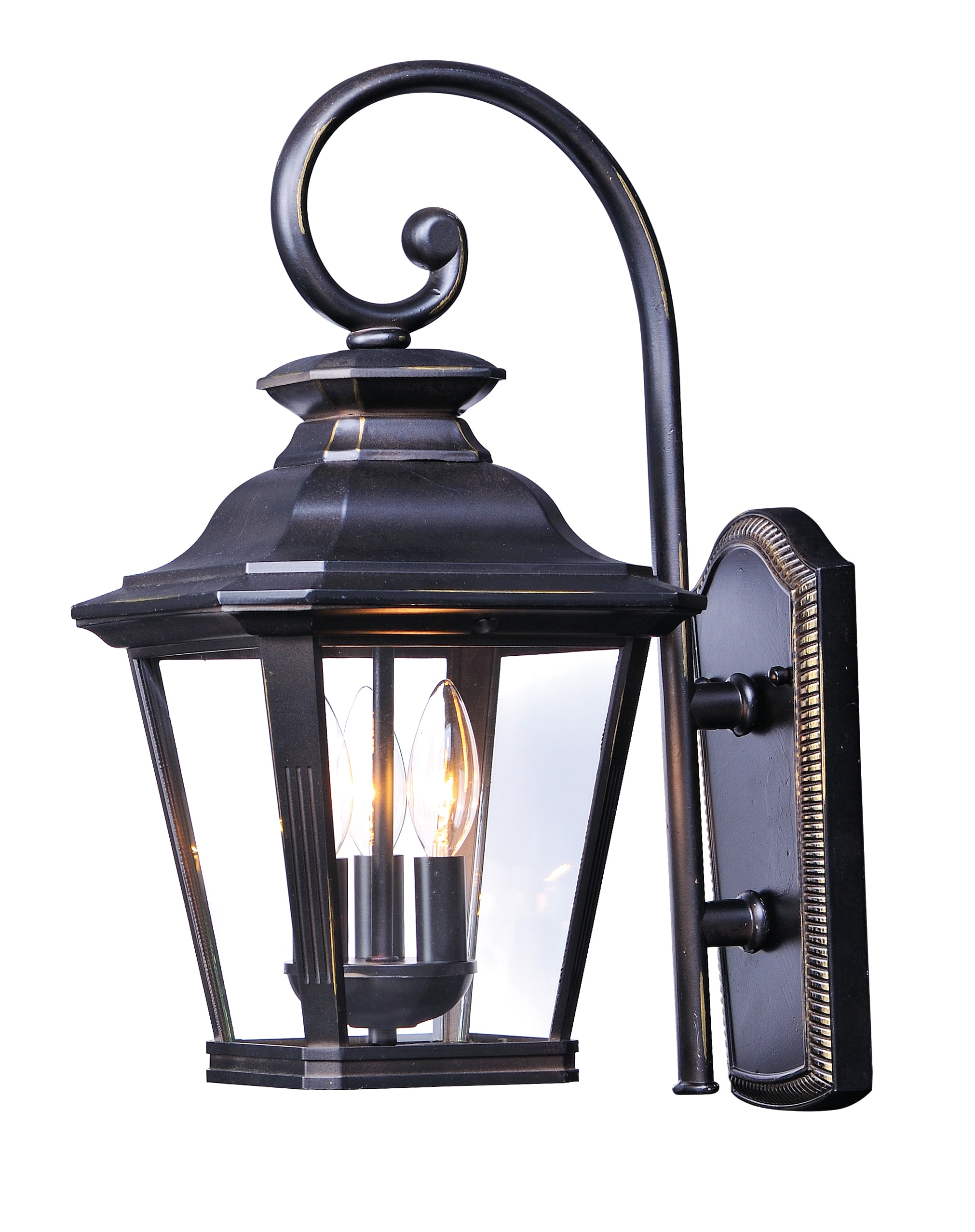 Maxim Lighting 1137CLBZ Knoxville 3 -Light 22.5-in H Antique Bronze Hardwired Outdoor Wall Light
