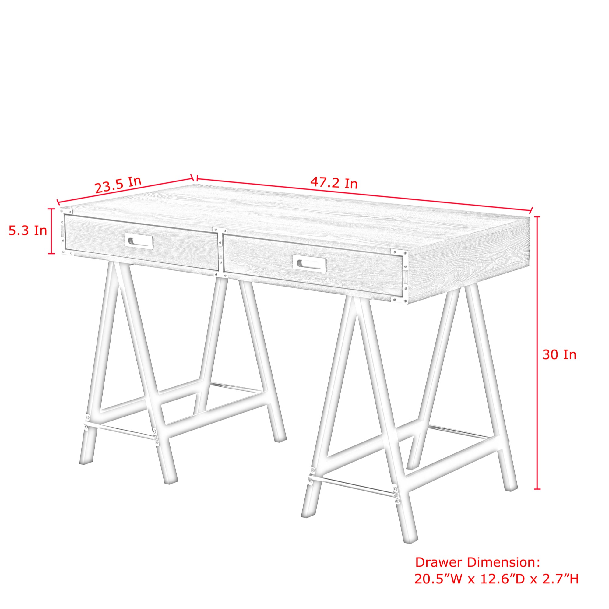 Inspired Home DK199-09GR-LS desks - View #9
