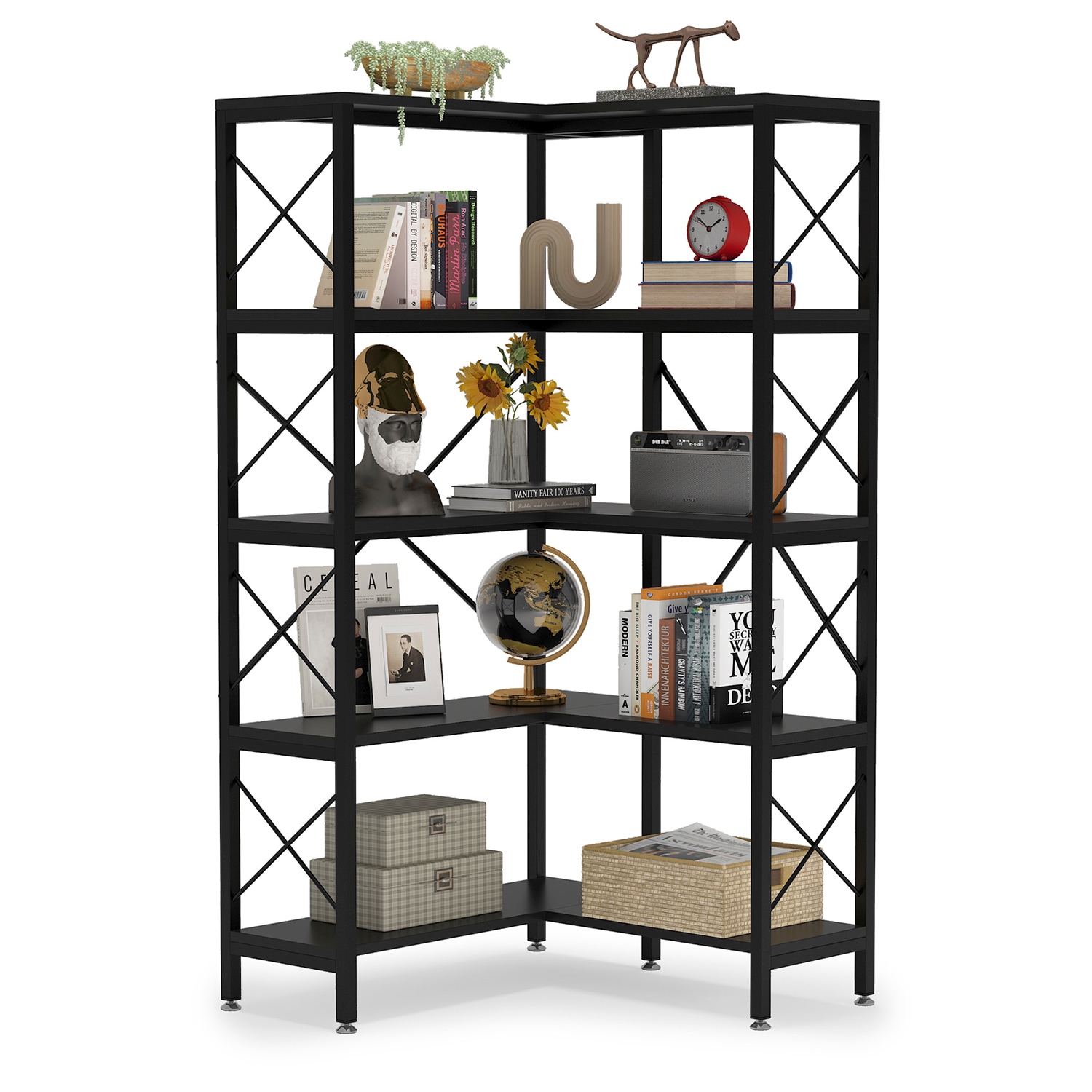 The Stupell Home Decor Collection High Fashion Black Book Shelf