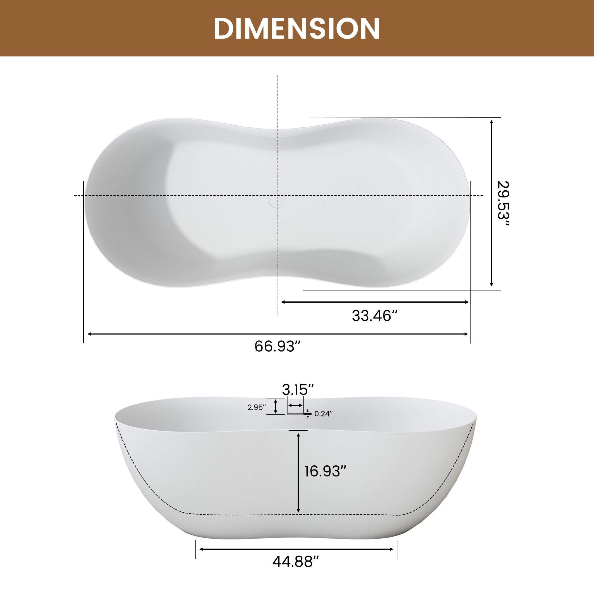 CASAINC CA-1079-SF67MW bathtubs - View #5