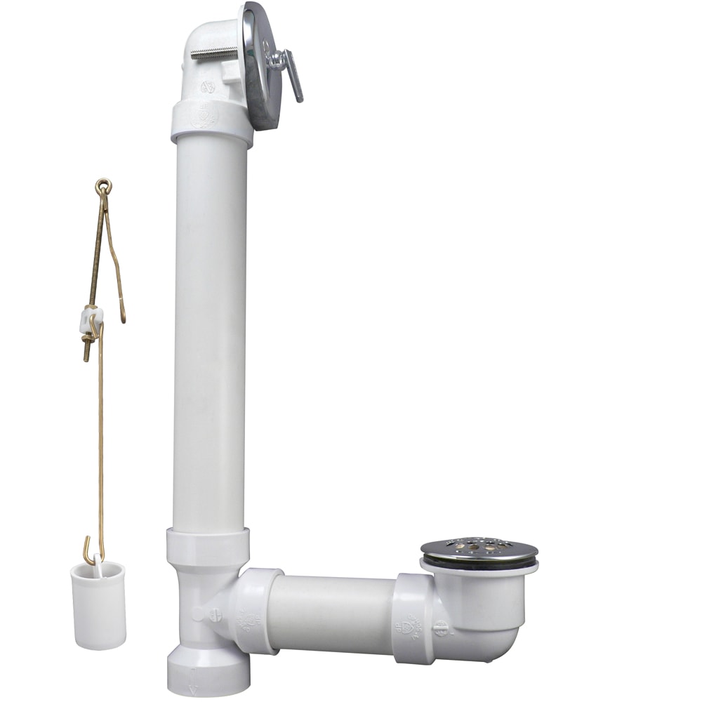 Keeney 640PVC 1-in Chrome Triplever Drain with PVC Pipe
