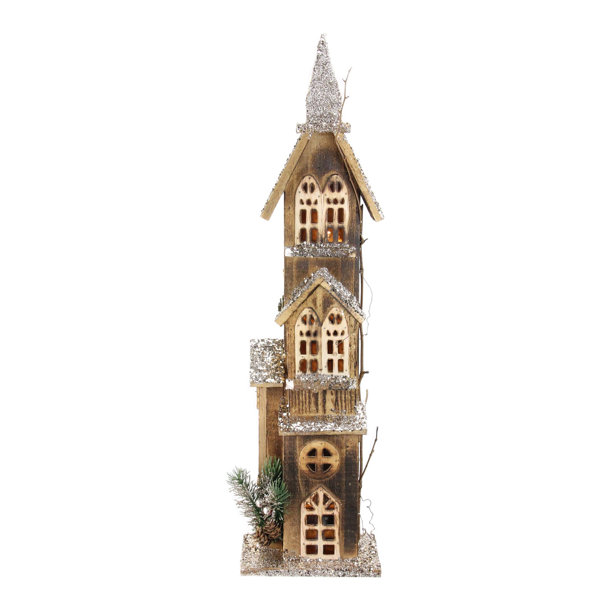 Northlight 32606330 24.5-in Tabletop Decoration Merry Christmas Battery-operated Christmas Decor