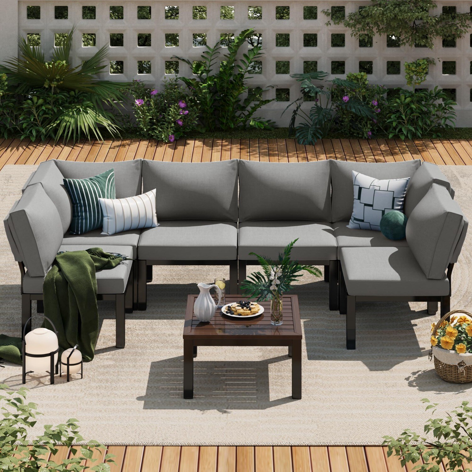 AECOJOY 16077GR-LS01 Patio-Sofas-Daybeds - View #2
