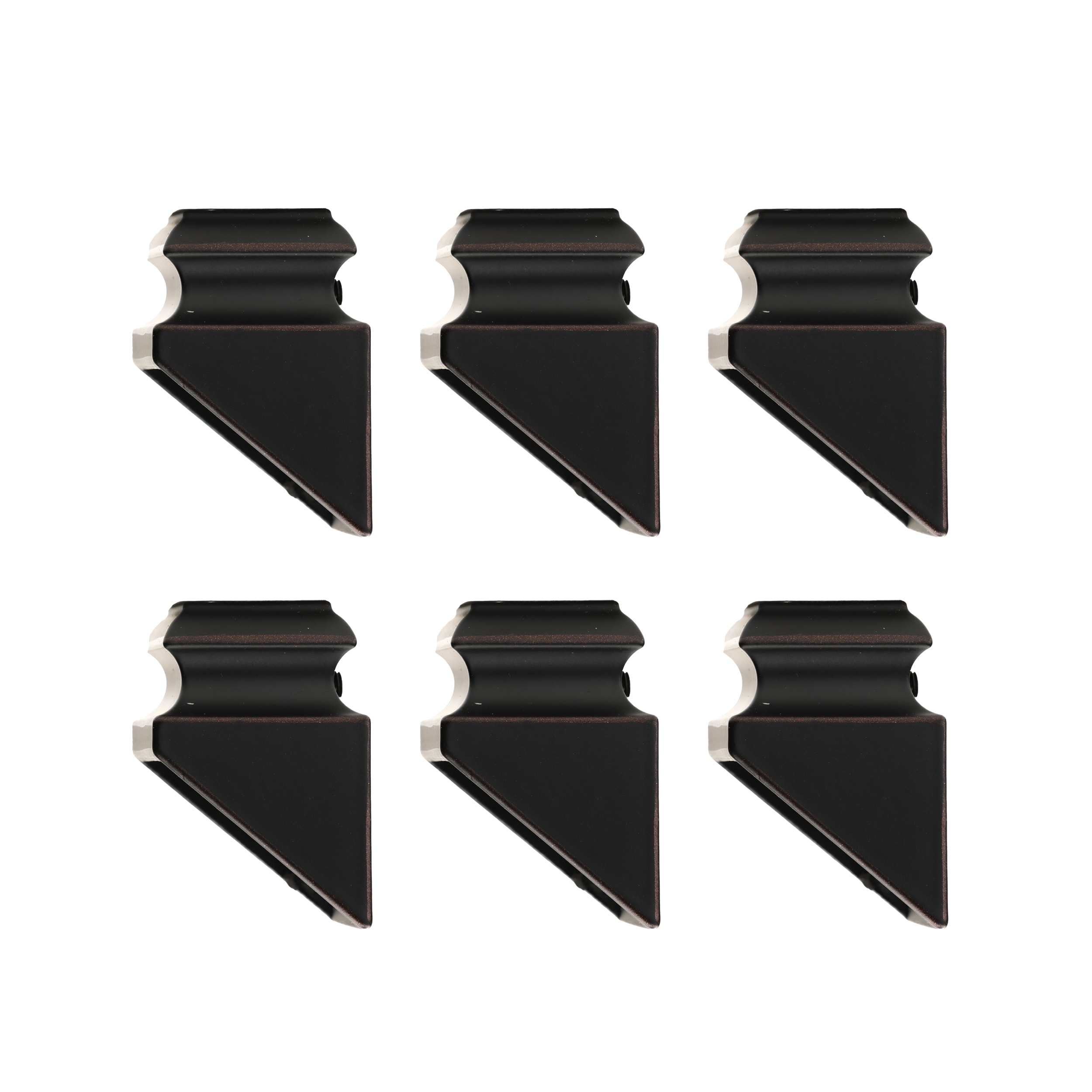 RELIABILT WGSH905RC 1.875-in x 1.3125-in Rubbed Copper Aluminum Square Stair Baluster Shoe (6-Pack)