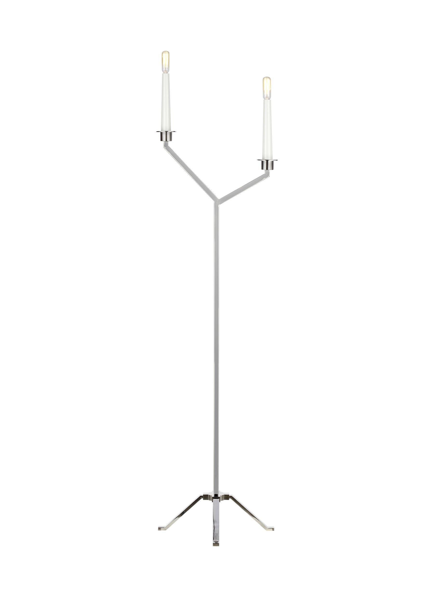 Generation Lighting Designers ET1212PN3 ED Ellen DeGeneres Hopton 55.875-in Polished Nickel Floor Lamp