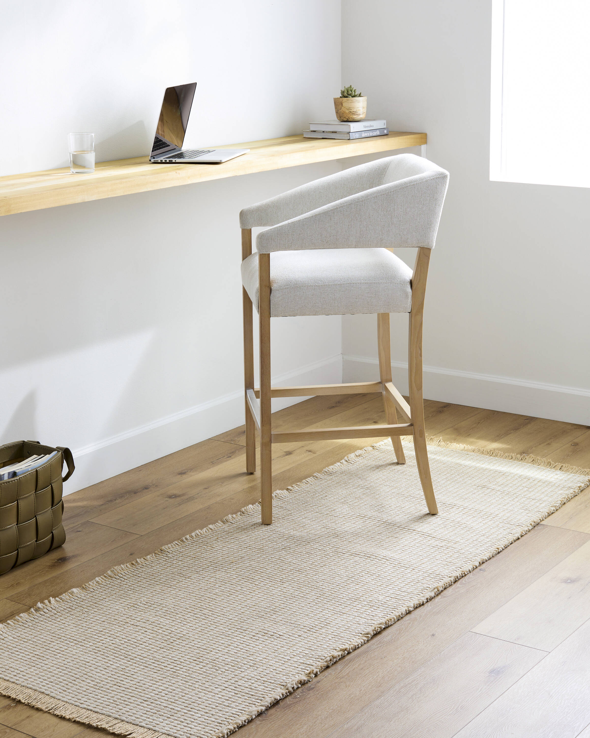 Livabliss BOKM2302-2773 Becki Owens Kimi 2 x 7 (ft) Jute Light Beige Rectangular Indoor Solid Runner rug