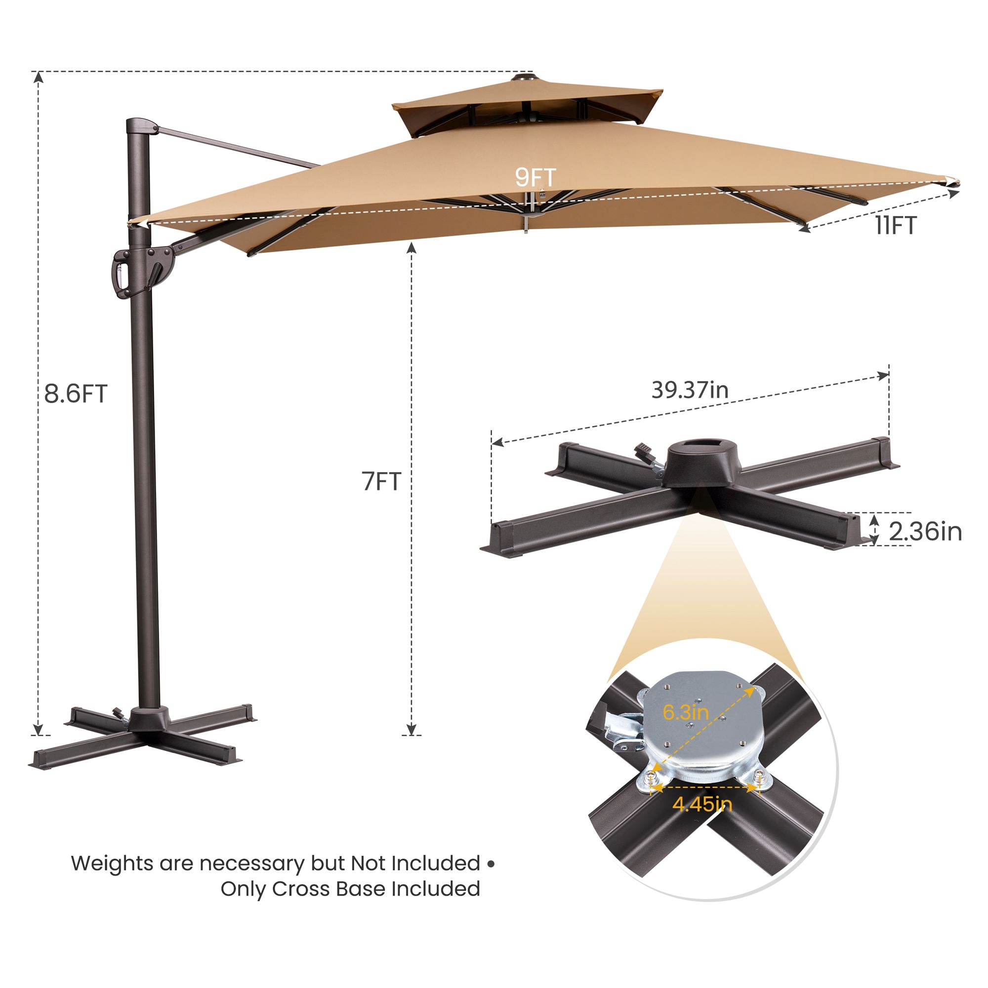 Crestlive Products CL-PU060TAN Umbrellas-2 - View #5