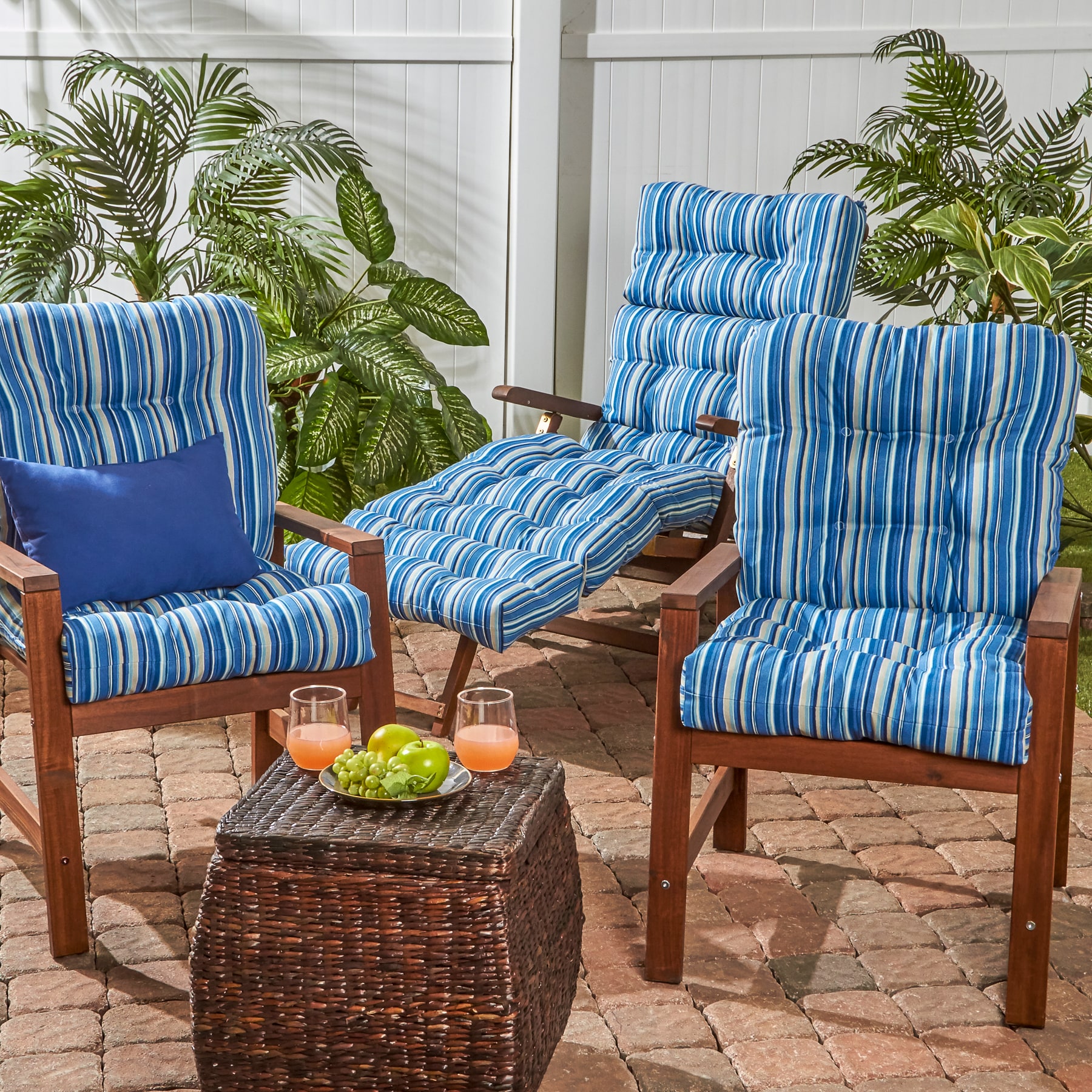 Greendale Home Fashions OC6815S2-SAPPHIRE Patio-Furniture-Cushions - View #6