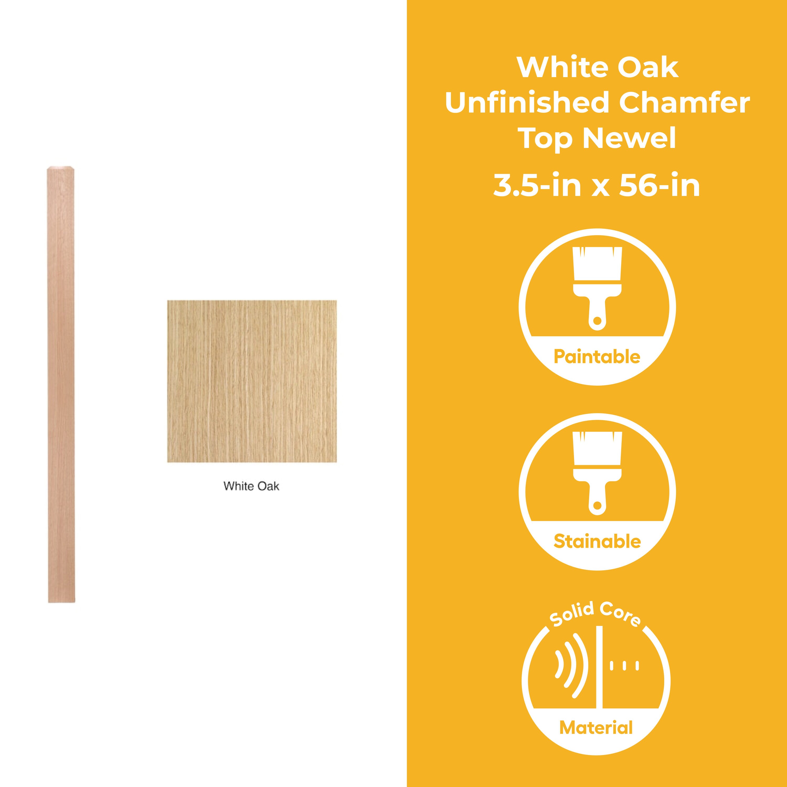 RELIABILT WG350CT56WHTOAK Interior-Stairpart-Newel-Posts - View #2