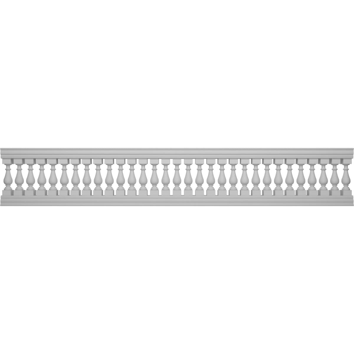 Ekena Millwork BALK33X180TRN FiberThane 16-ft x 33-in Traditional Fiberglass Deck Rail Kit