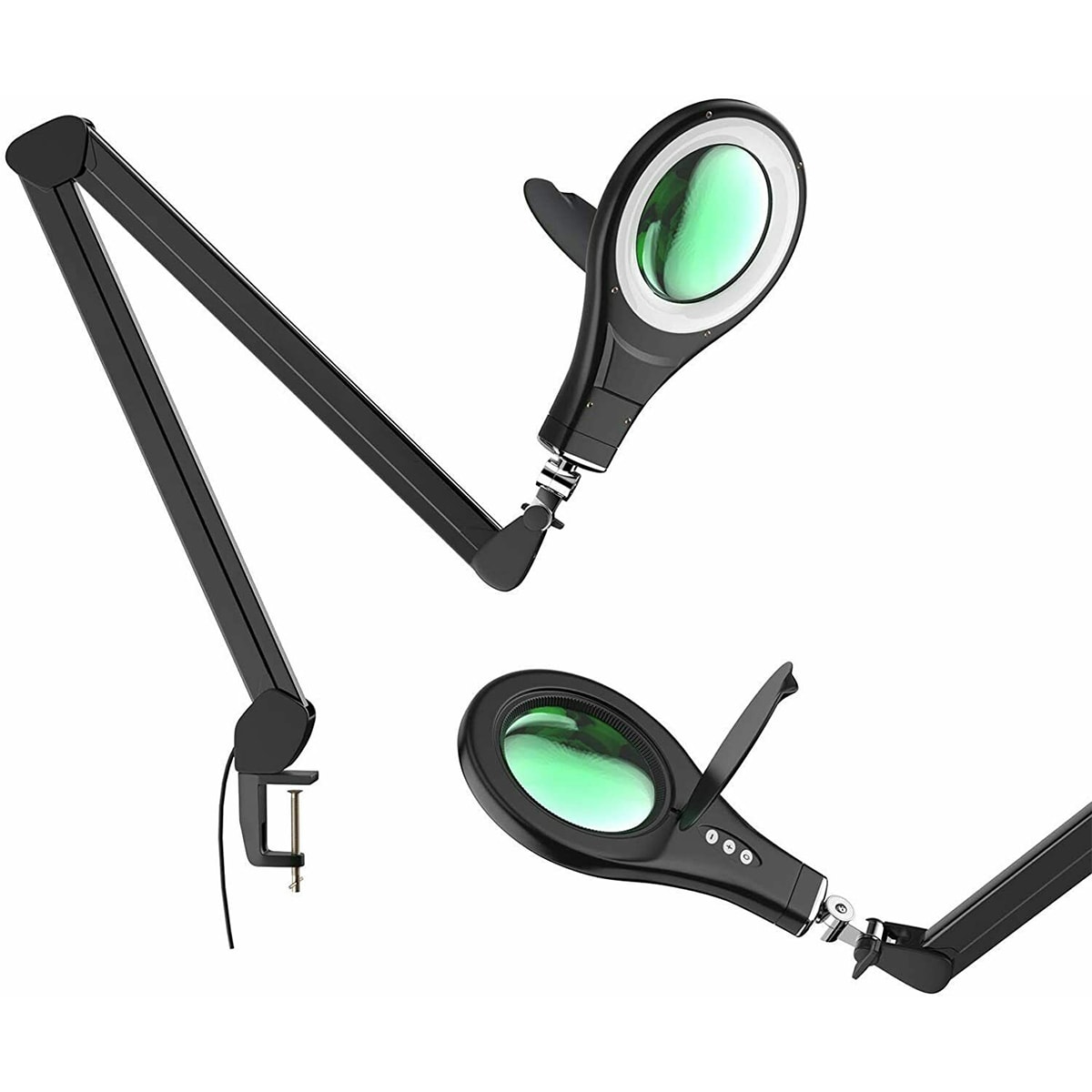 LED Magnifier Desk Lamp 8x Magnifying Glass with Light Swing Arm Desk Table  Light USB Reading, 1 unit - Kroger