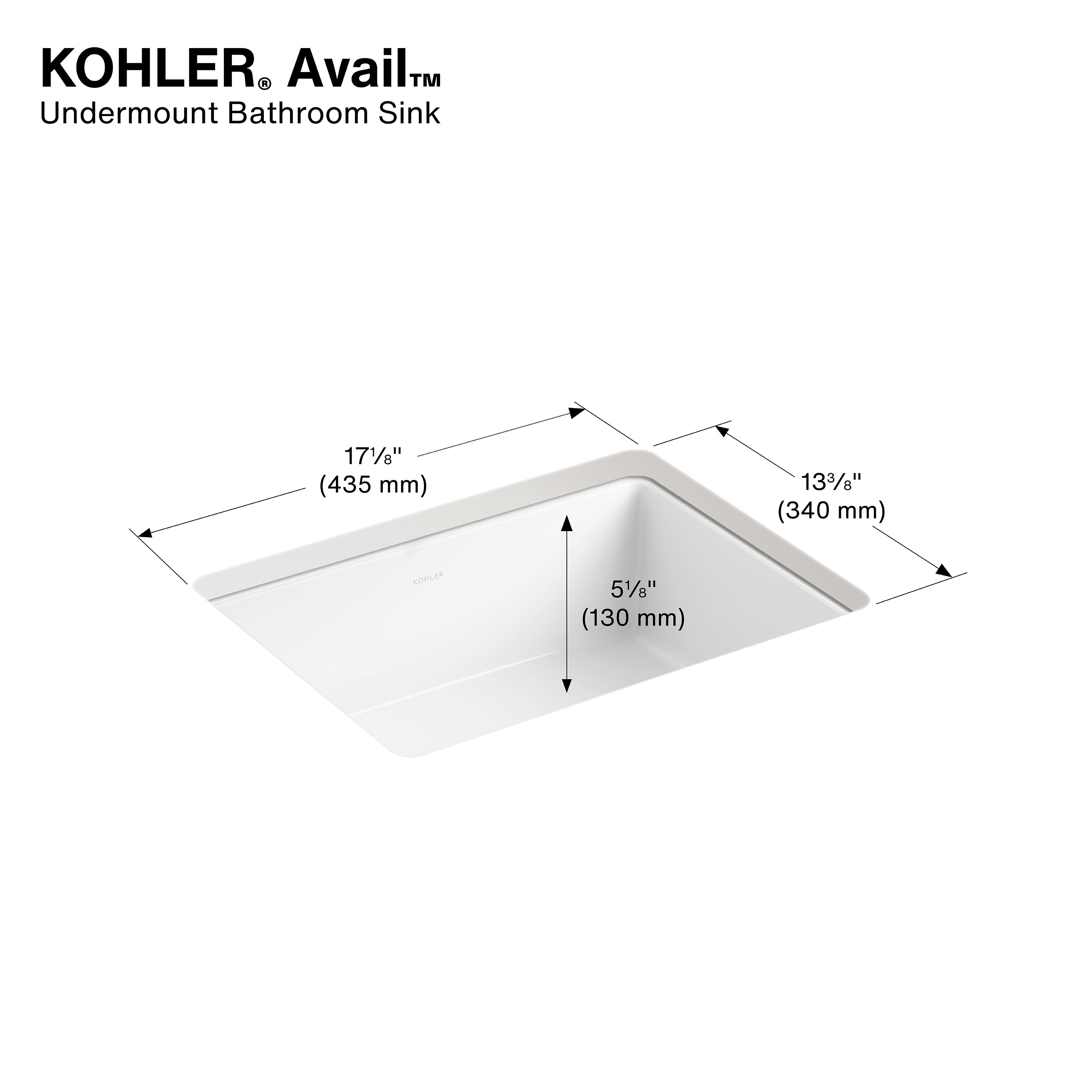 KOHLER R38661-0 Bath-Sink - Thumbnail View #3