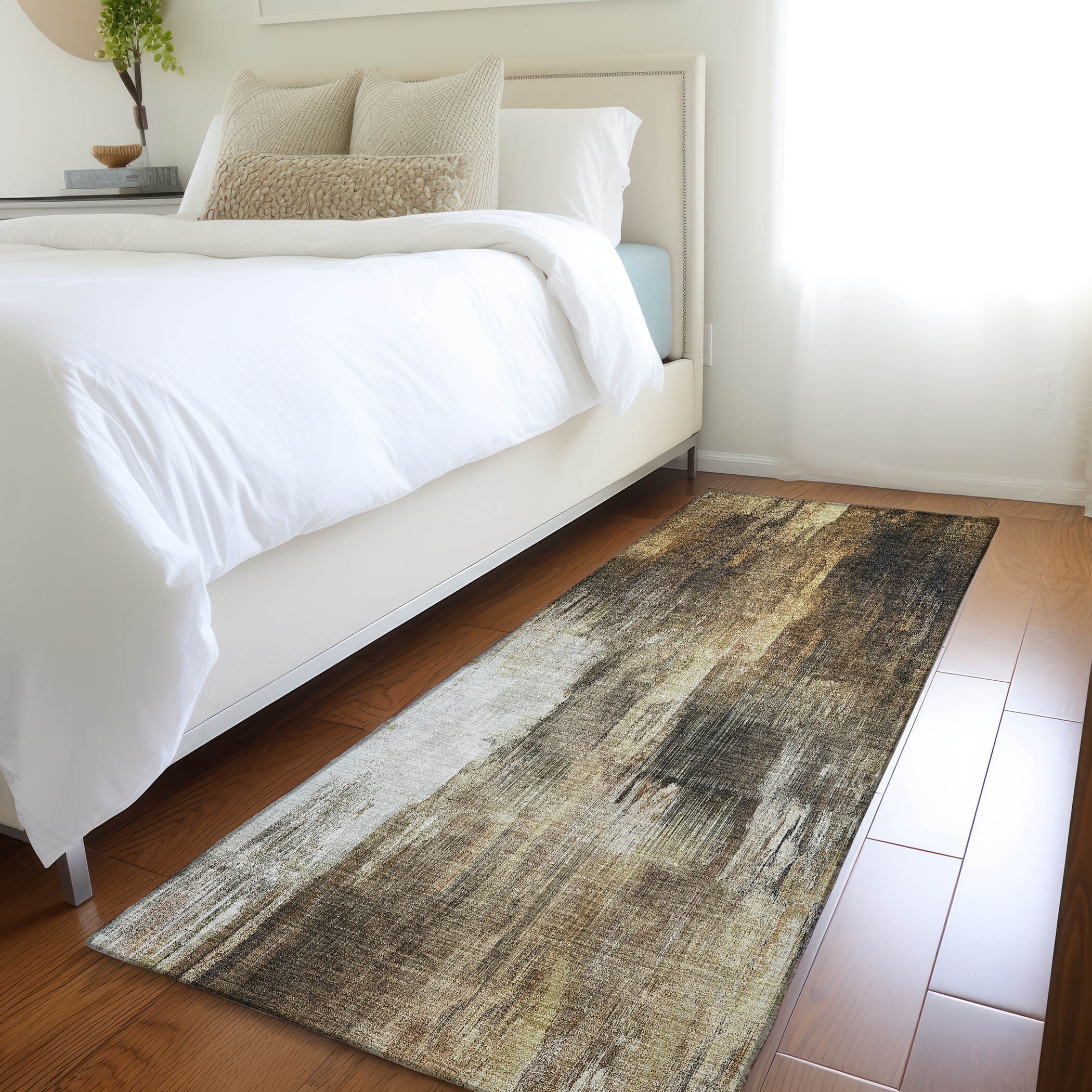 Addison Rugs ACN567CH2X8 Chantille ACN567CH 2 x 7 (ft) Polyester Chocolate Rectangular Indoor/Outdoor Machine washable Area rug