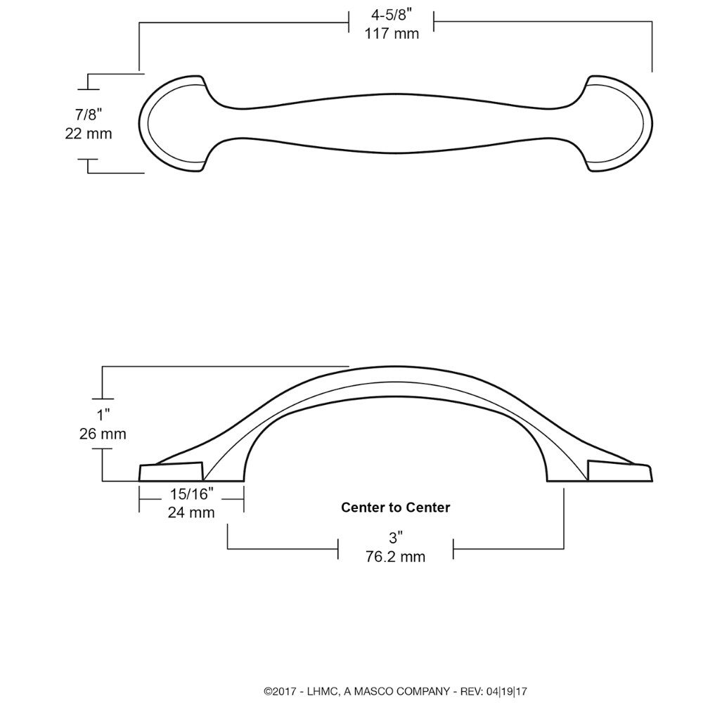 Brainerd Half Round Spoon Foot 10-Pack 3-in Center To Center Satin ...