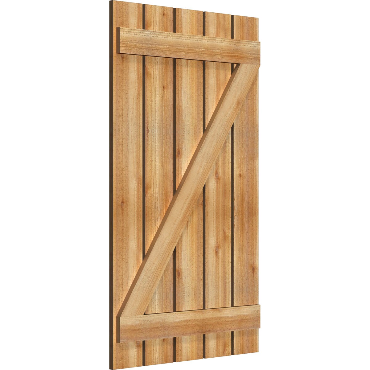 Ekena Millwork RBS06Z29X048RWR Exterior-Shutters - View #2