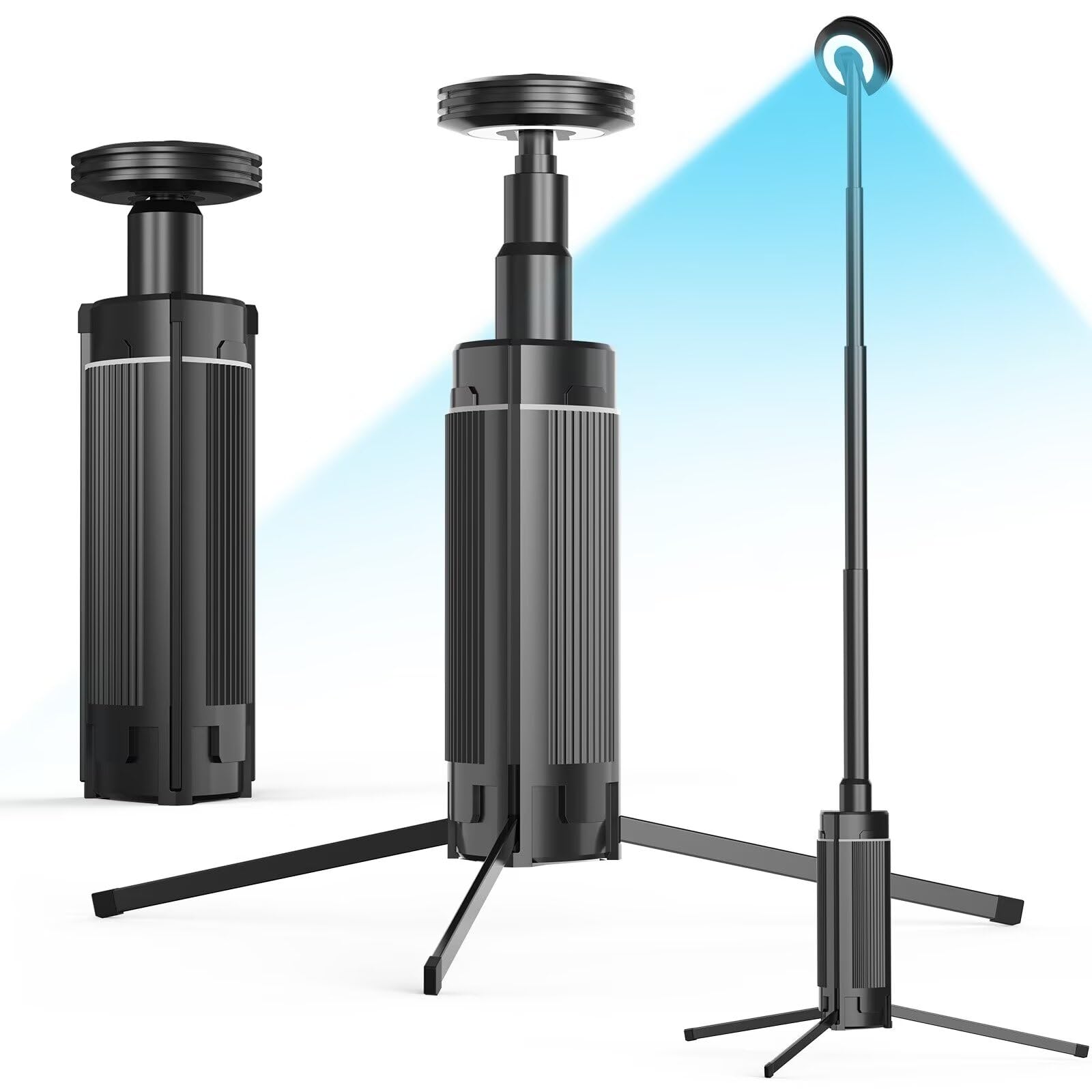 Vrbgify  Telescopic Camping Light Portable renewable power Led Work Light with Stand and Long Lasting power cell for Hiking Camping and Fishing