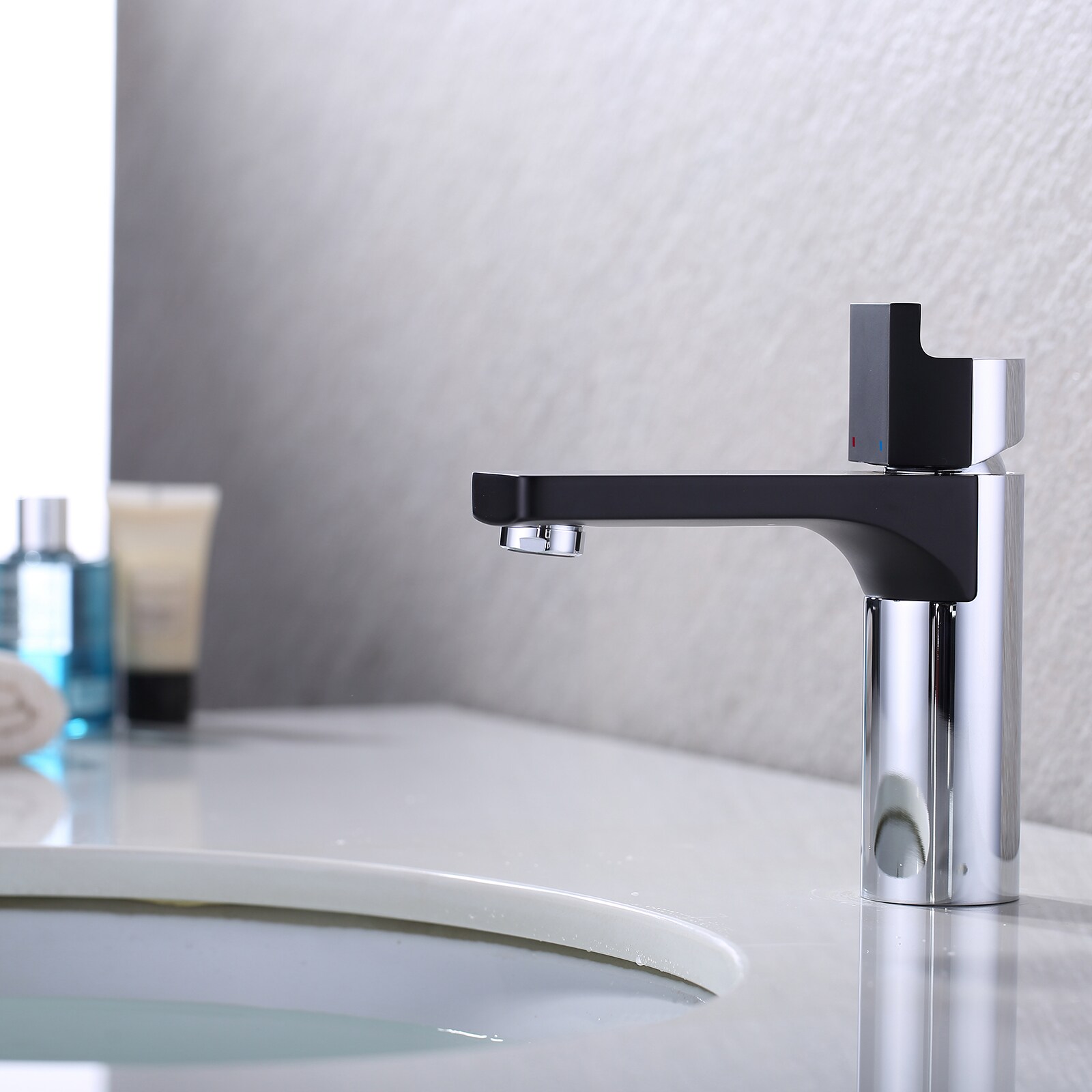 BWE A-96013 Single Hole Bathroom Faucet Matte Black Single Hole 1 ...