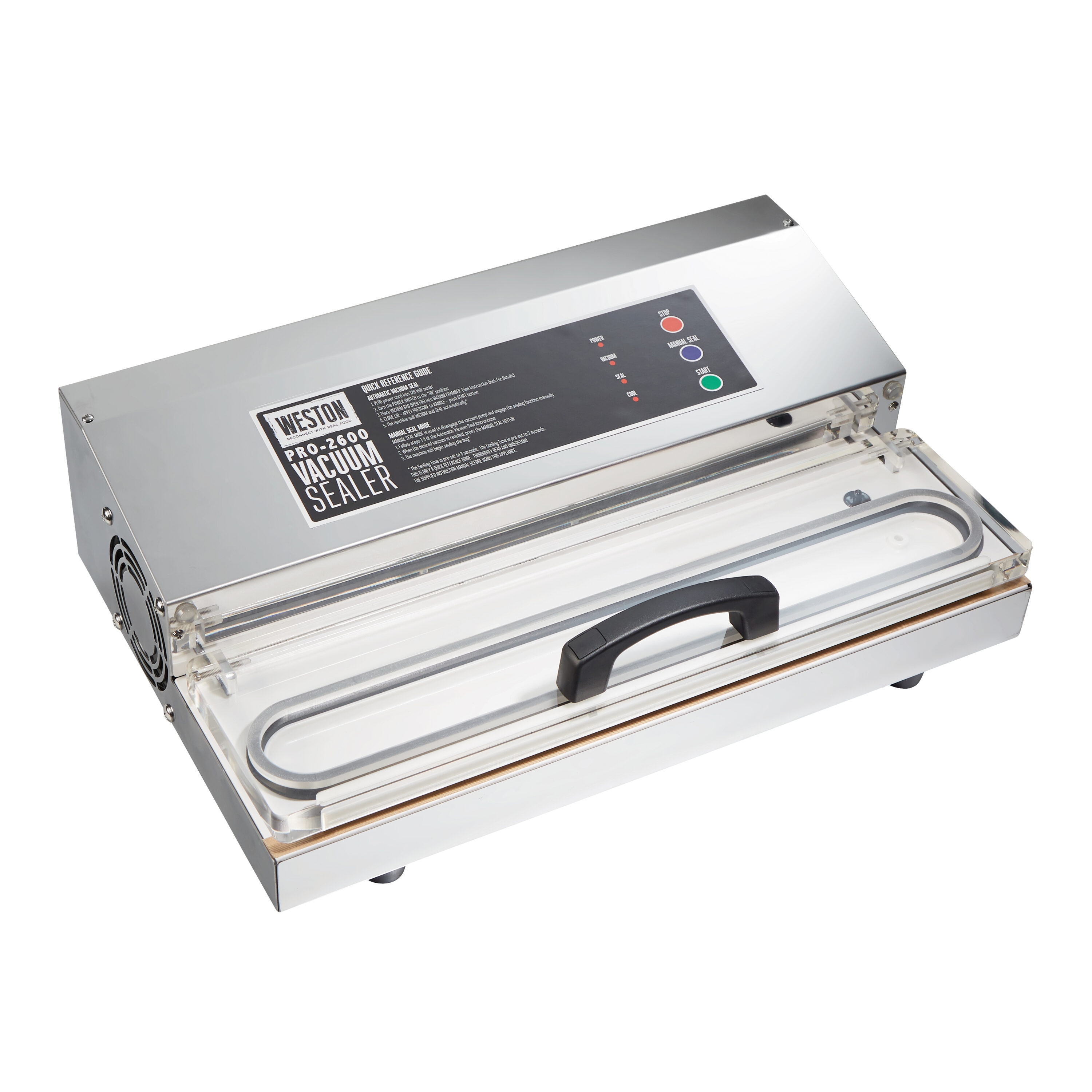 Weston Stainless Steel Vacuum Sealer 9-in H x 23-in W x 15.13-in D 65-1301-W Sansujyuku sansujyuku.com