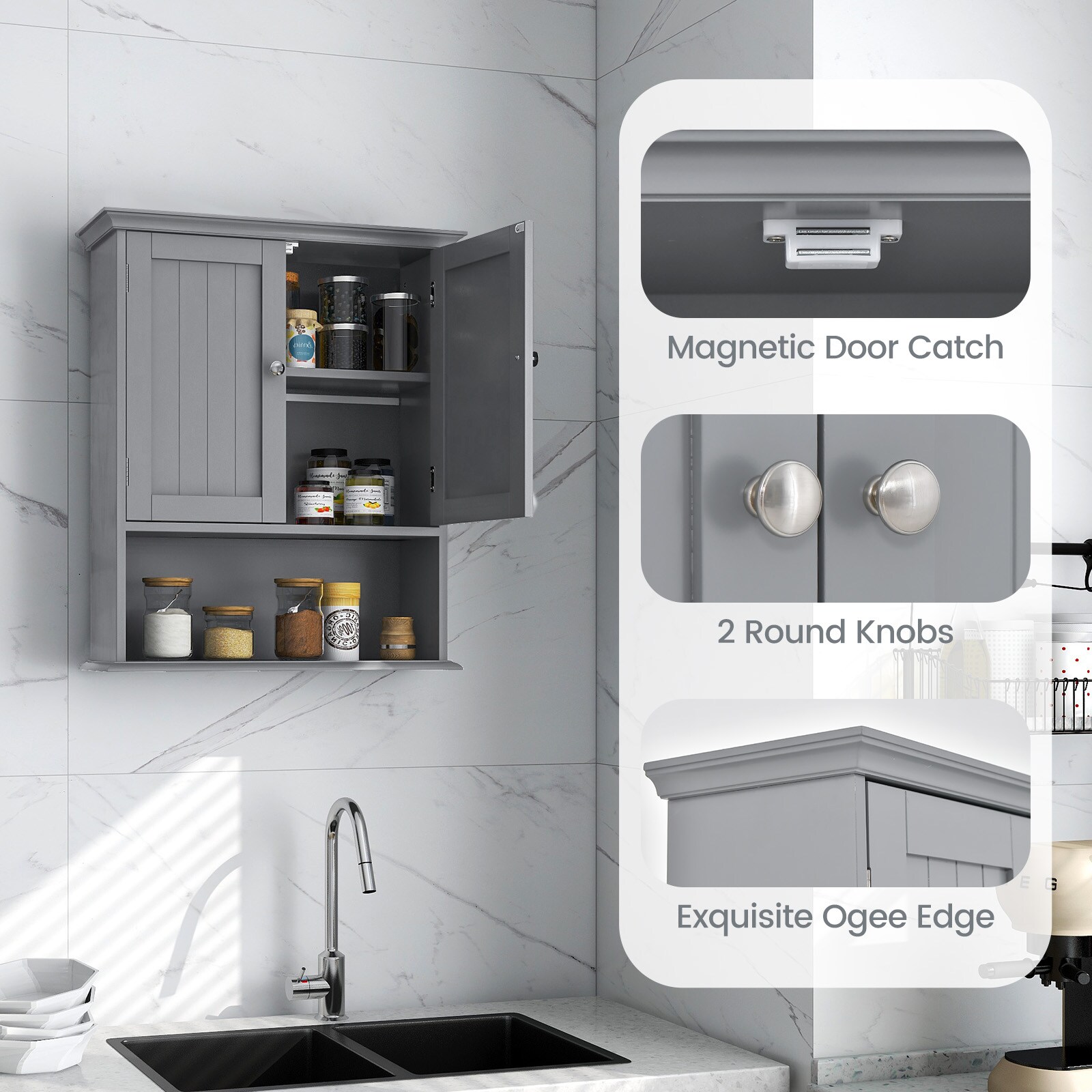 Volenca VOL-PFO1TZ Bathroom-Wall-Cabinets - Thumbnail View #5