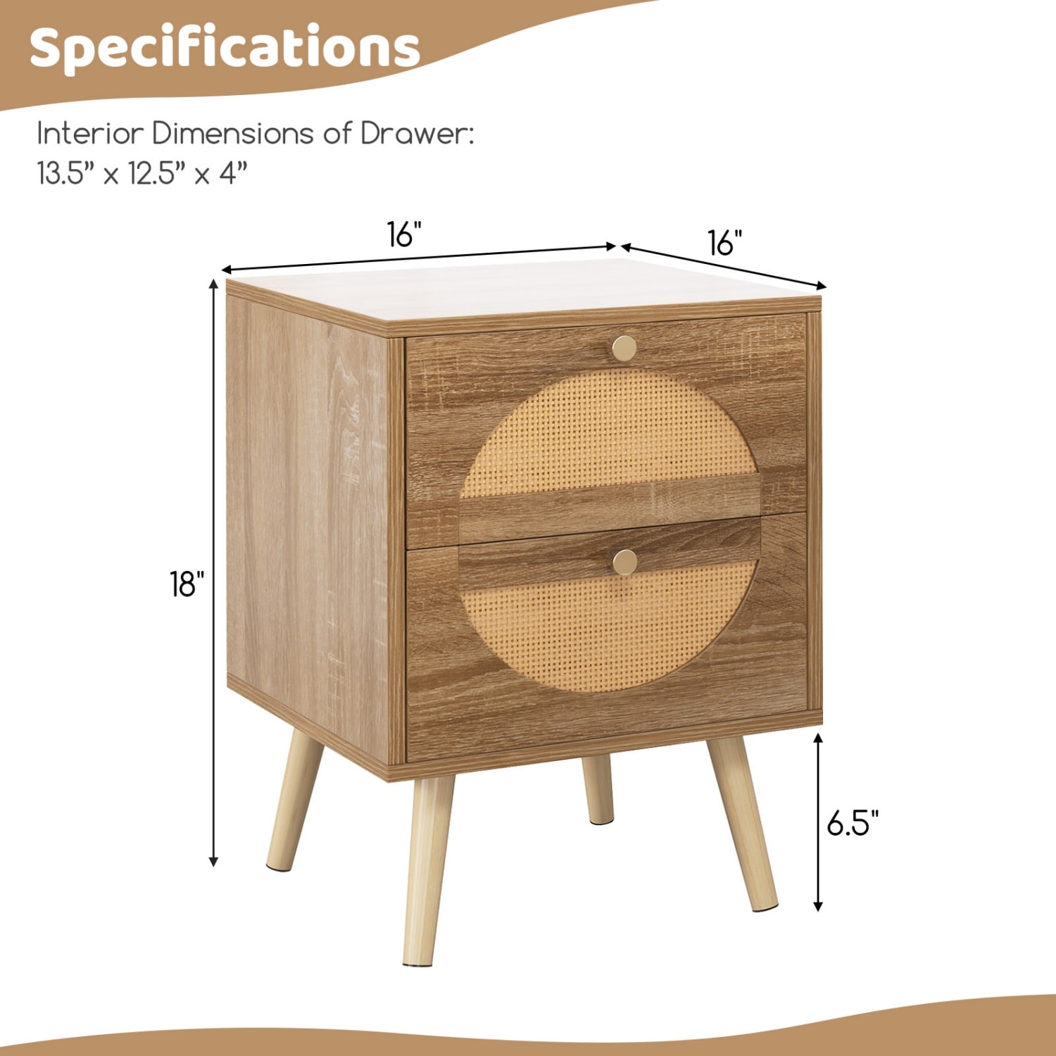 Costway CSHY004200 nightstands - View #3