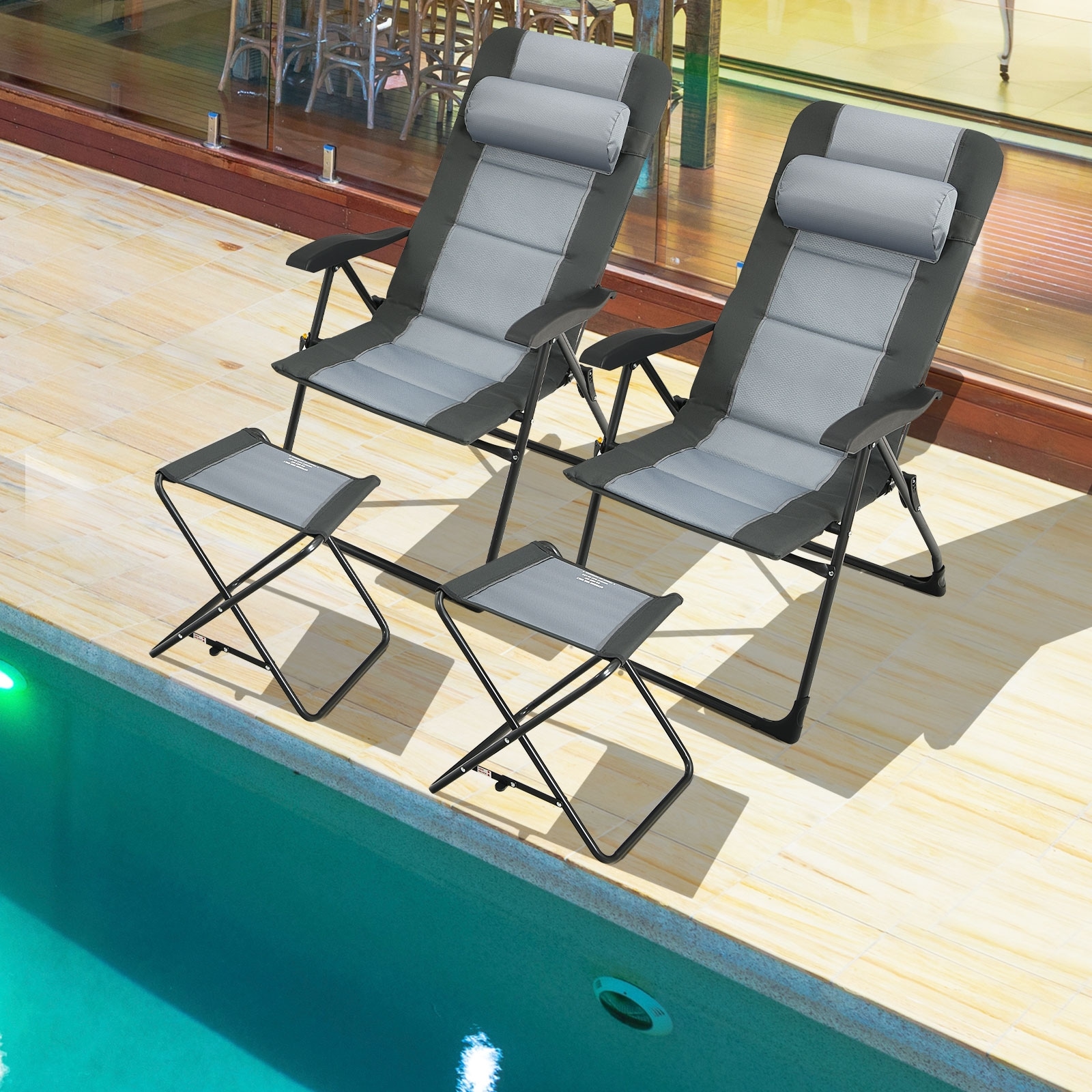 Forclover HYFE-10018GR-2 Patio-Chairs - View #6