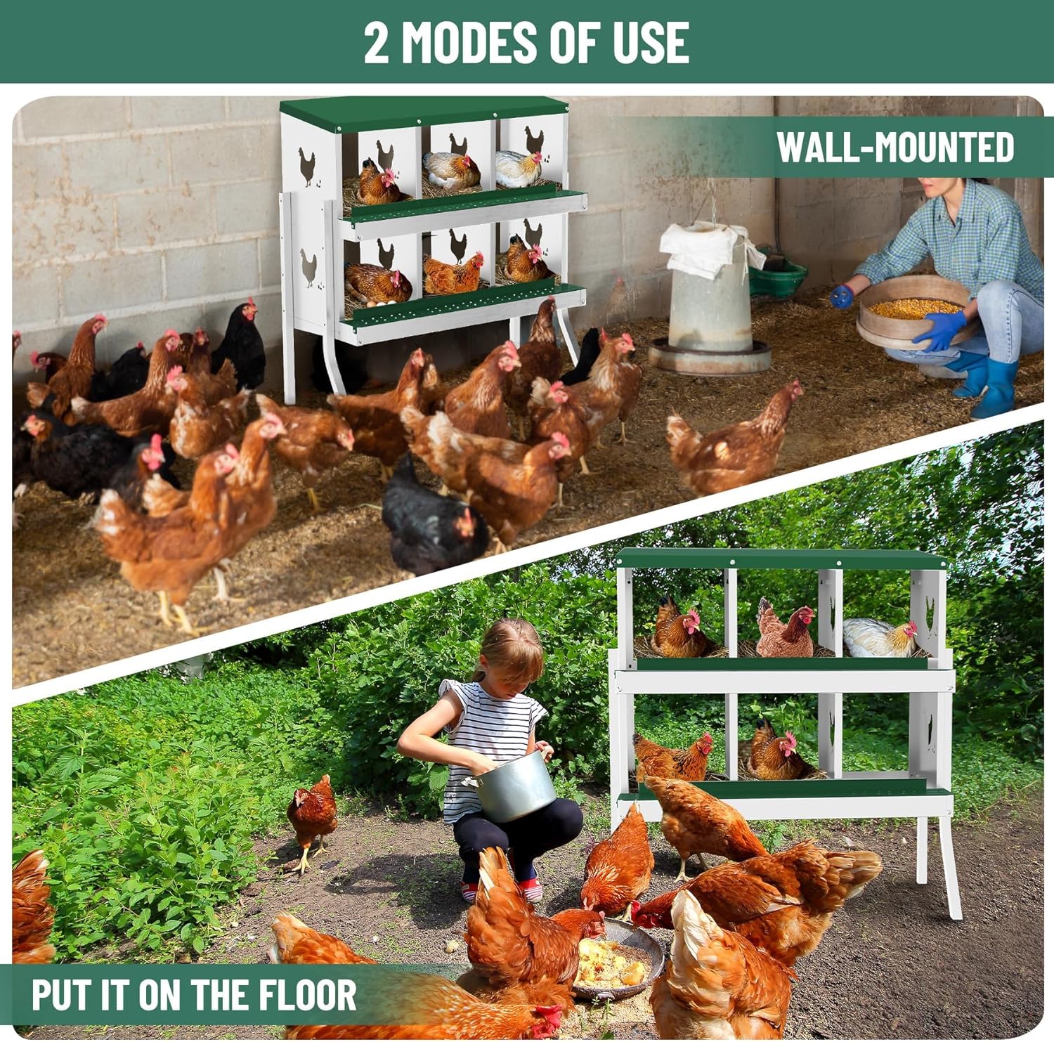 Qeetex WLS-PHO-348SMHG9 Chicken-Coops-Rabbit-Hutches - View #7