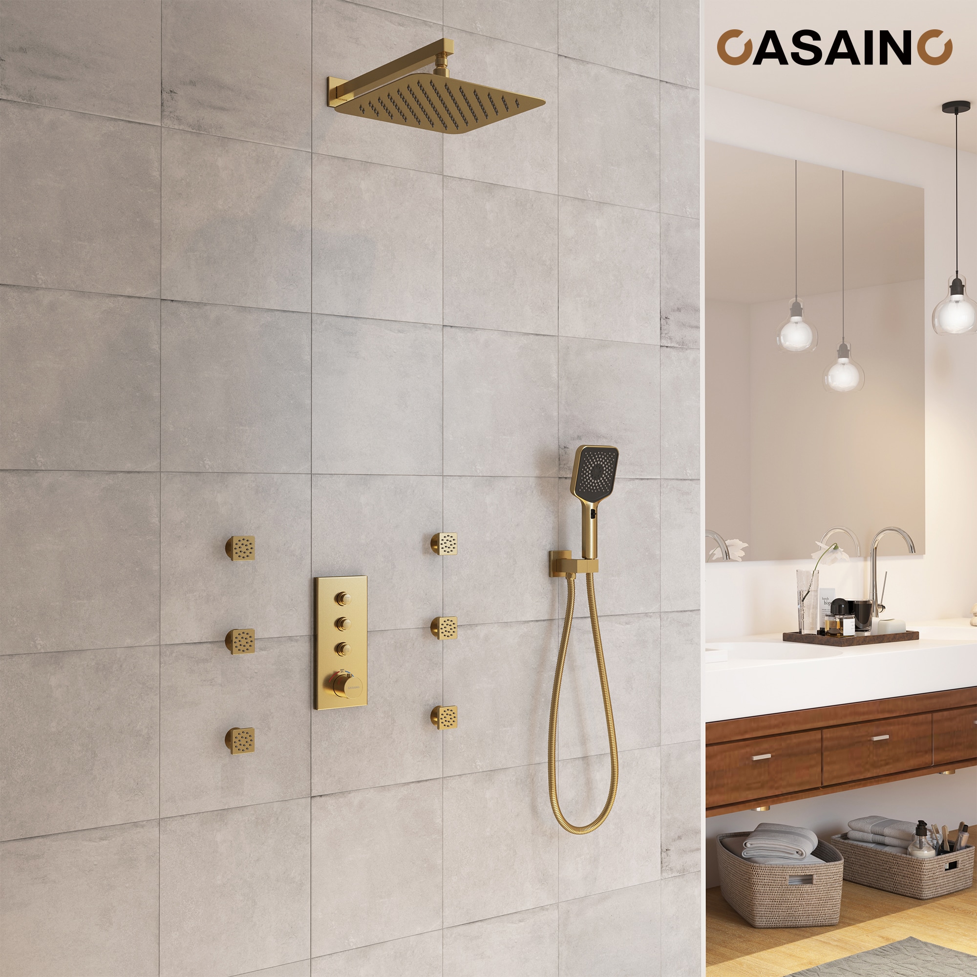 CASAINC TC02-BB Showerhead-Bar-Panels - View #3