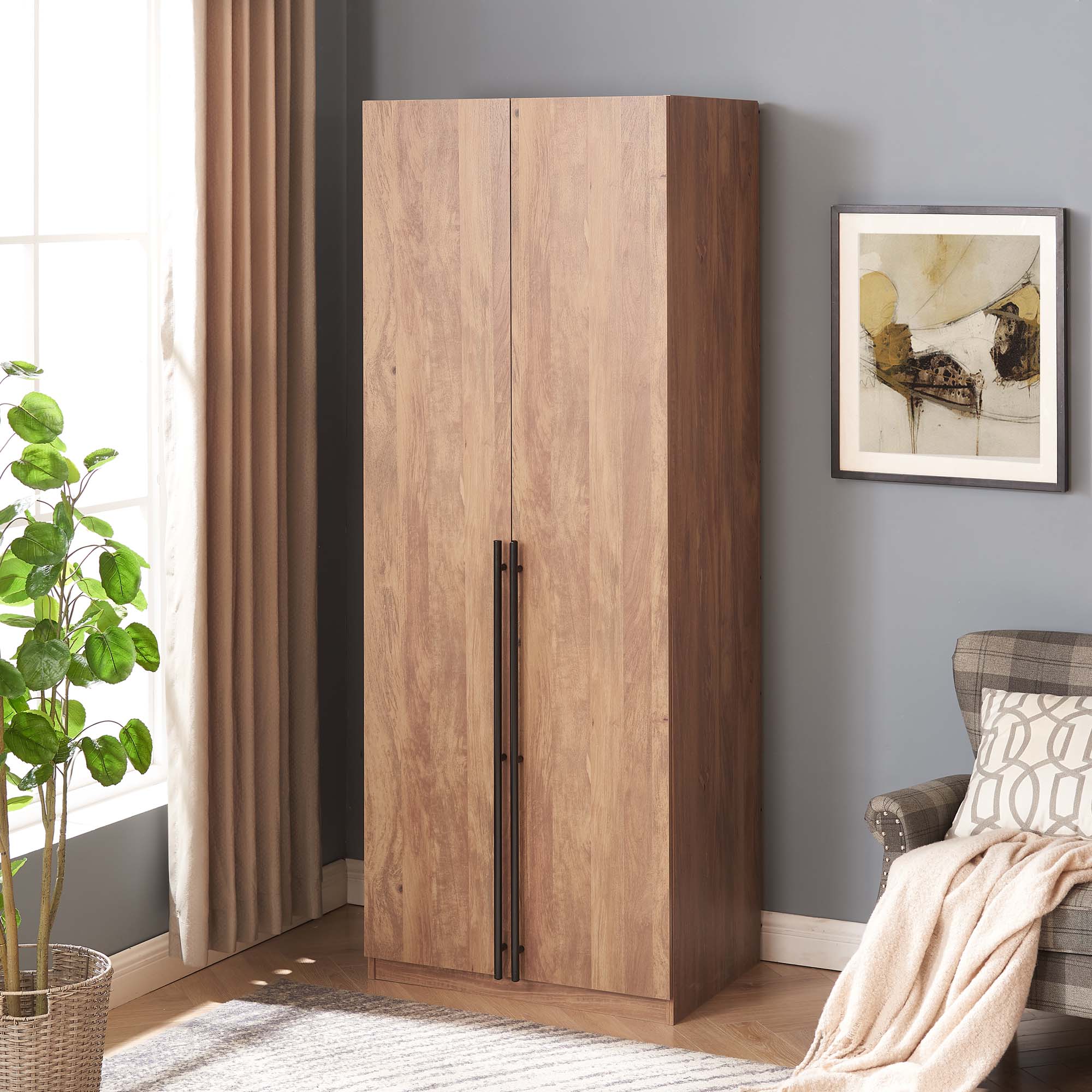 Manhattan Comfort WC001-GB Golden Brown Armoire