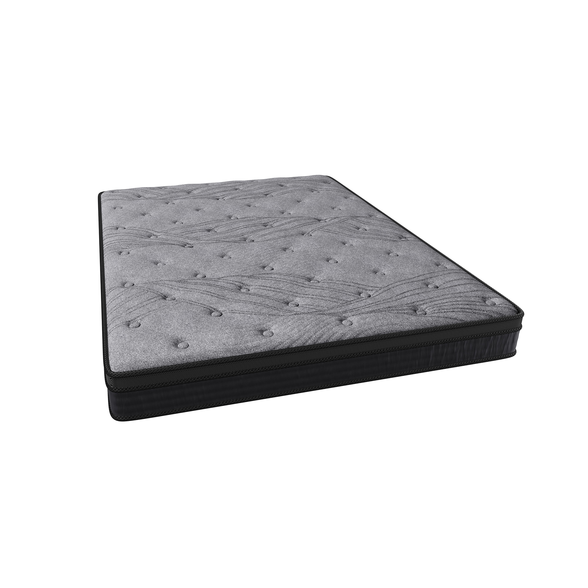 IHOMEadore MDPURE-12-QM 12-in Medium Queen Foam Mattress in a Box with Boxspring Included