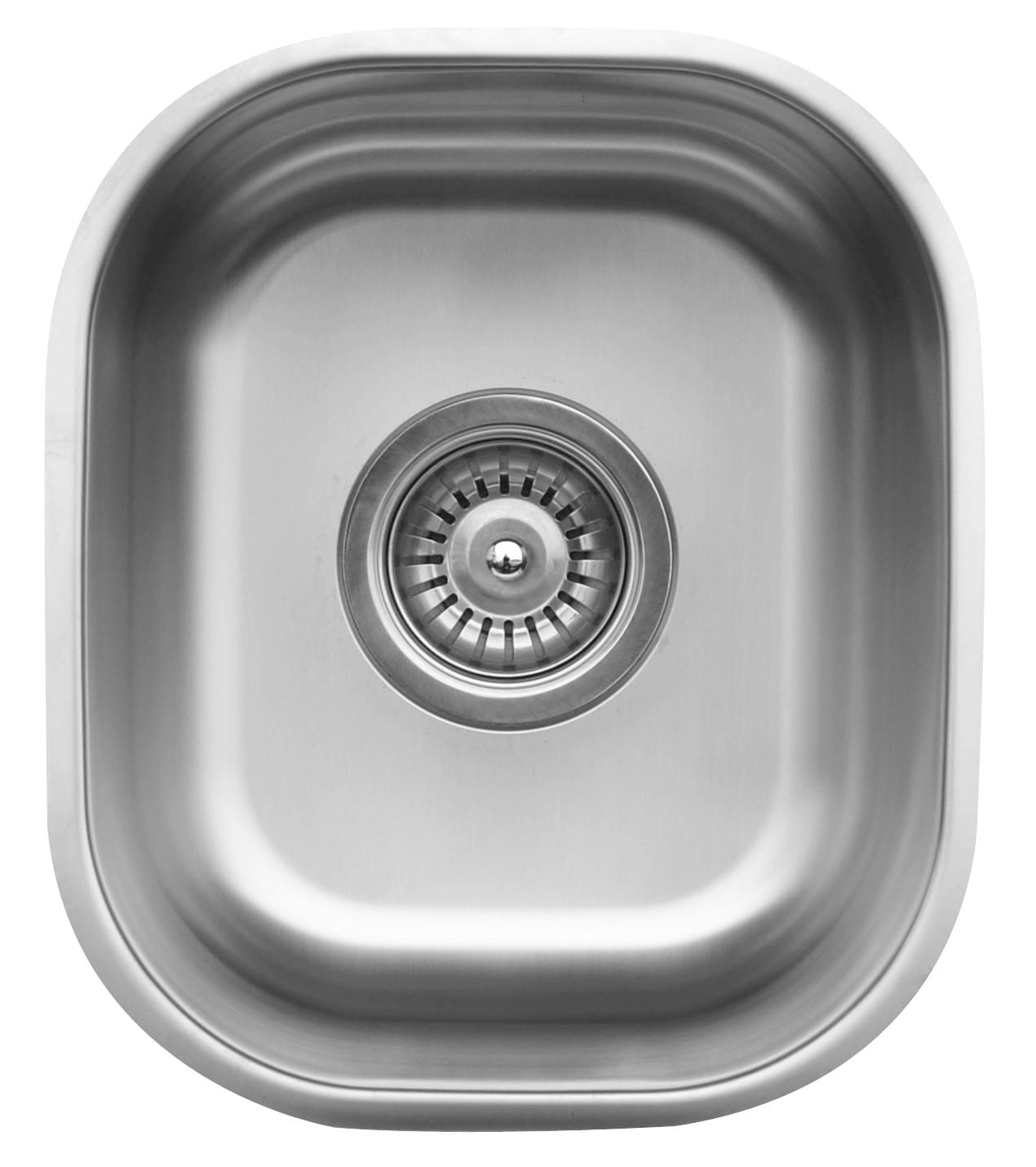 Karran U-1113 Undermount 11.375-in x 13.375-in Stainless steel Single bowl 18 -Gauge Kitchen Sink