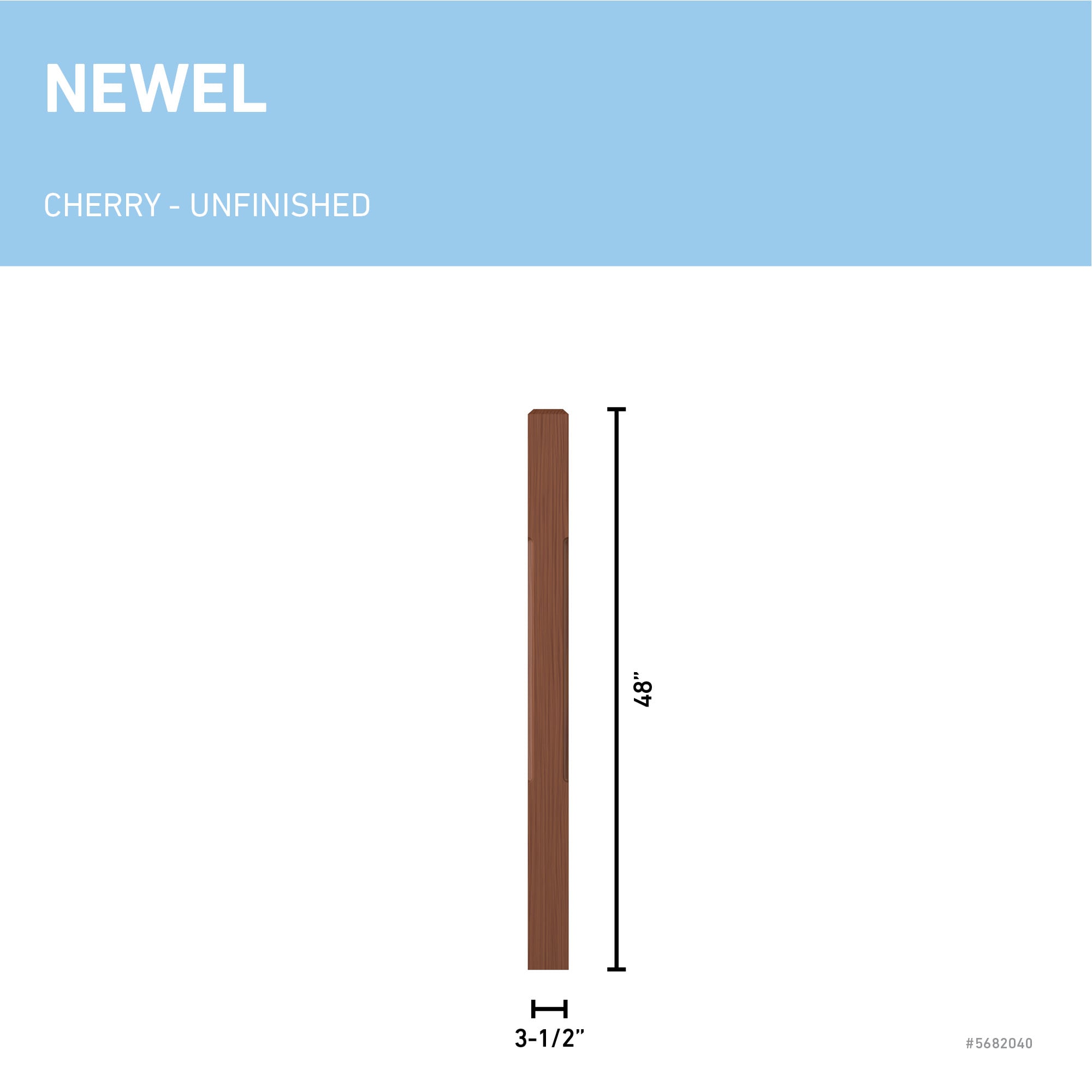 L.J. Smith Stair Systems LJC-4000-C Interior-Stairpart-Newel-Posts - View #3